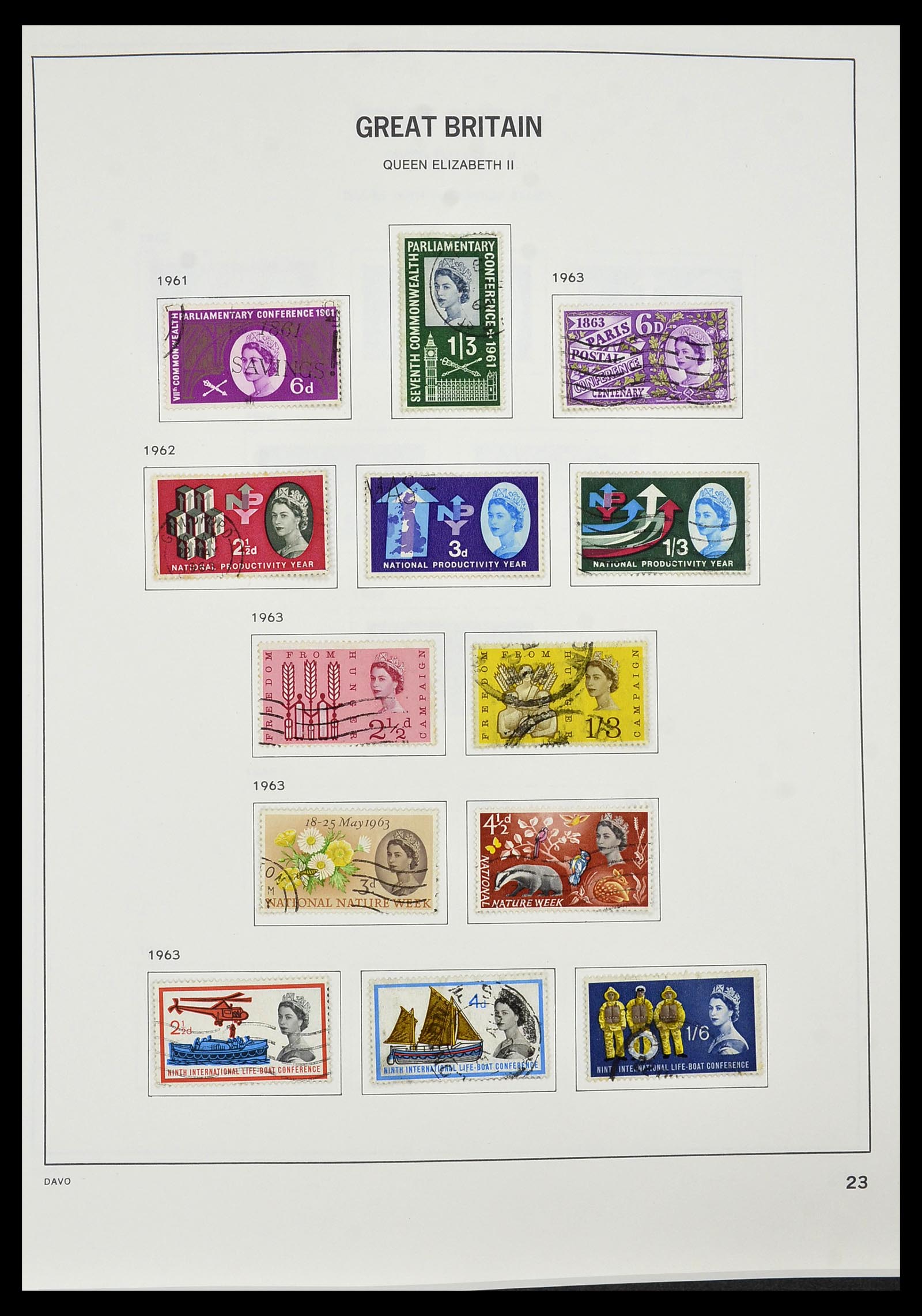34306 026 - Postzegelverzameling 34306 Engeland 1841-1995.