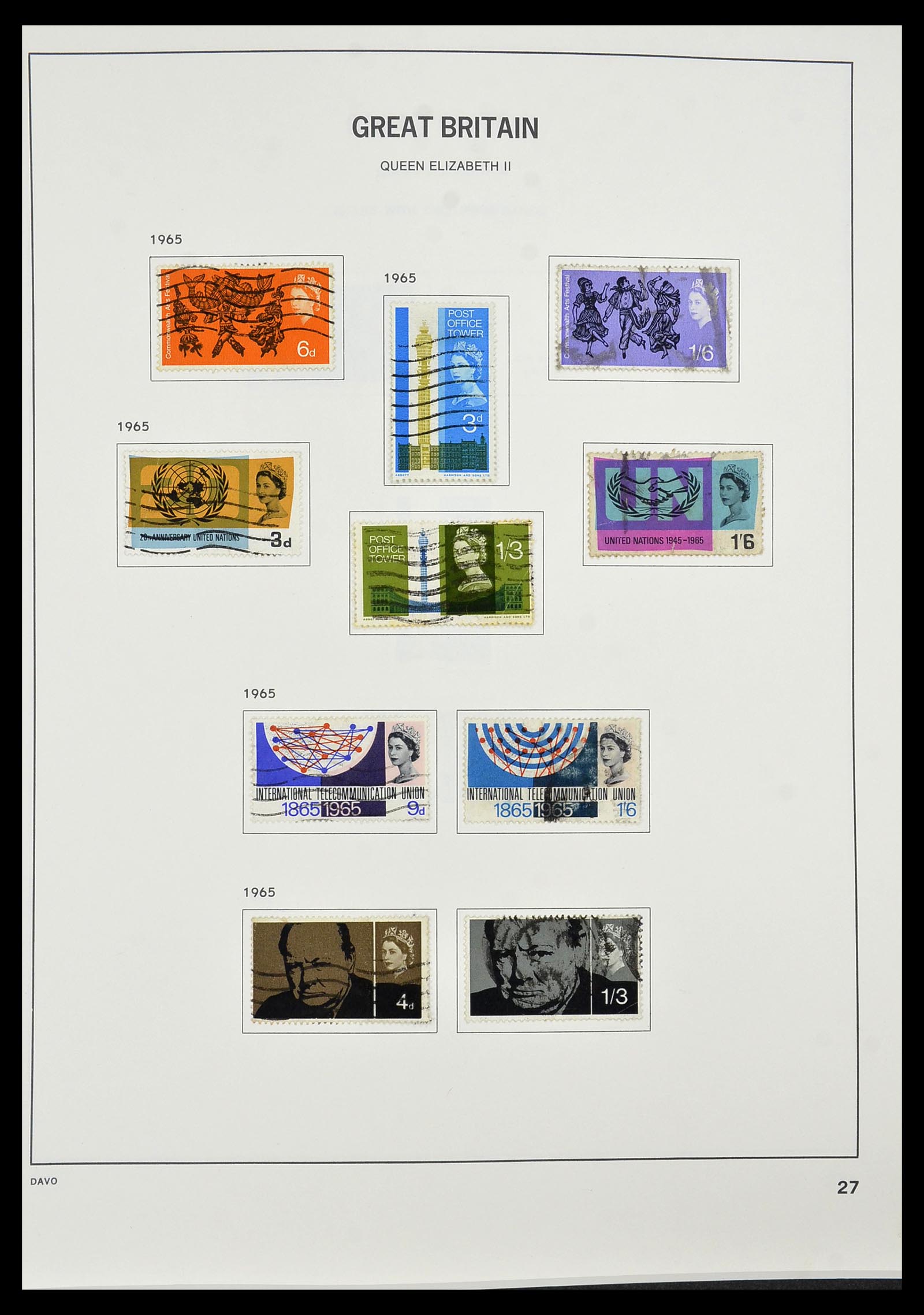 34306 033 - Postzegelverzameling 34306 Engeland 1841-1995.