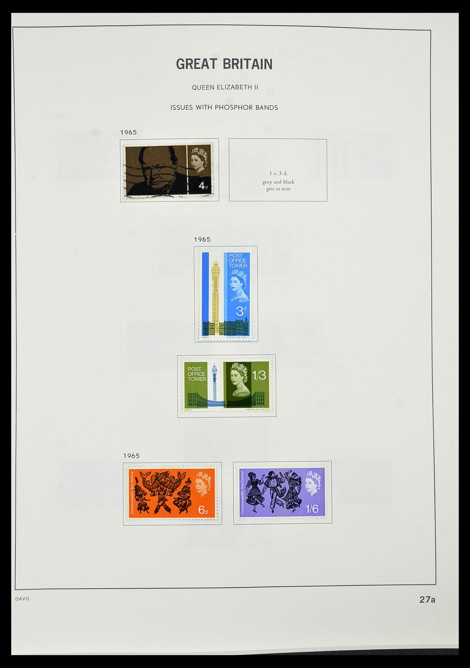 34306 034 - Postzegelverzameling 34306 Engeland 1841-1995.