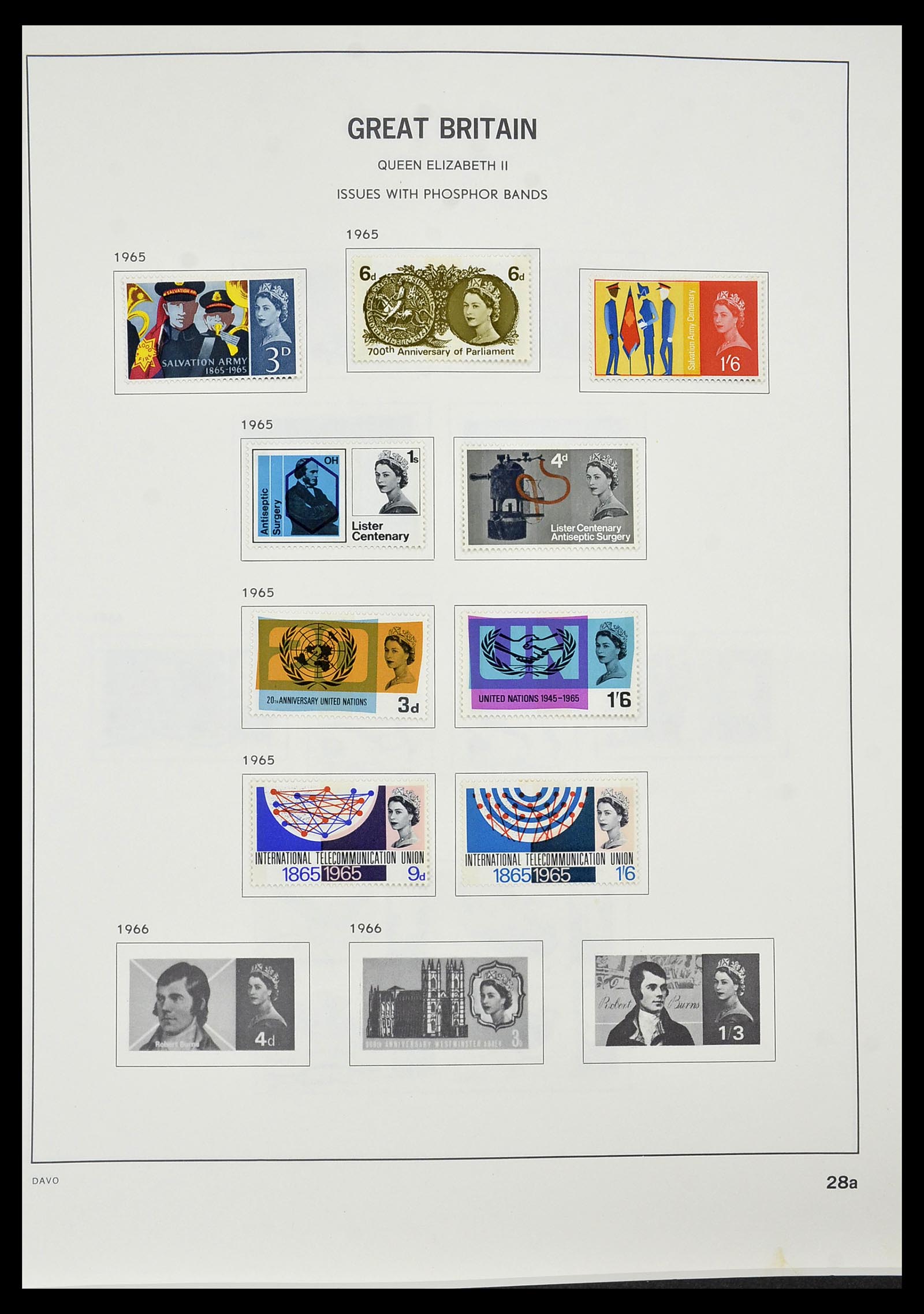 34306 036 - Postzegelverzameling 34306 Engeland 1841-1995.