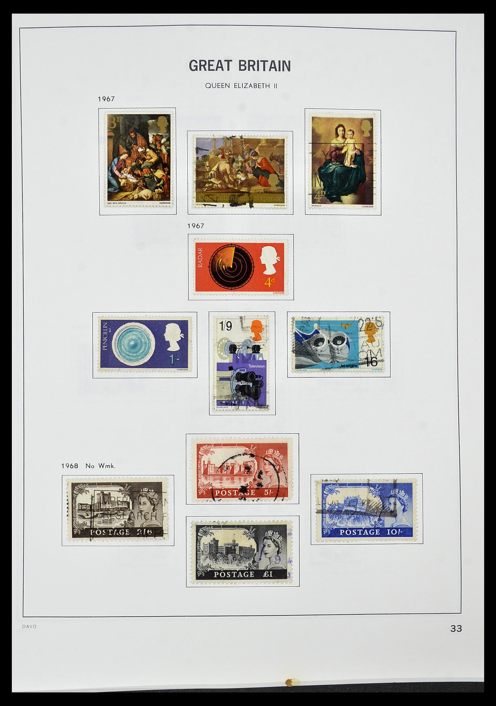 34306 041 - Postzegelverzameling 34306 Engeland 1841-1995.