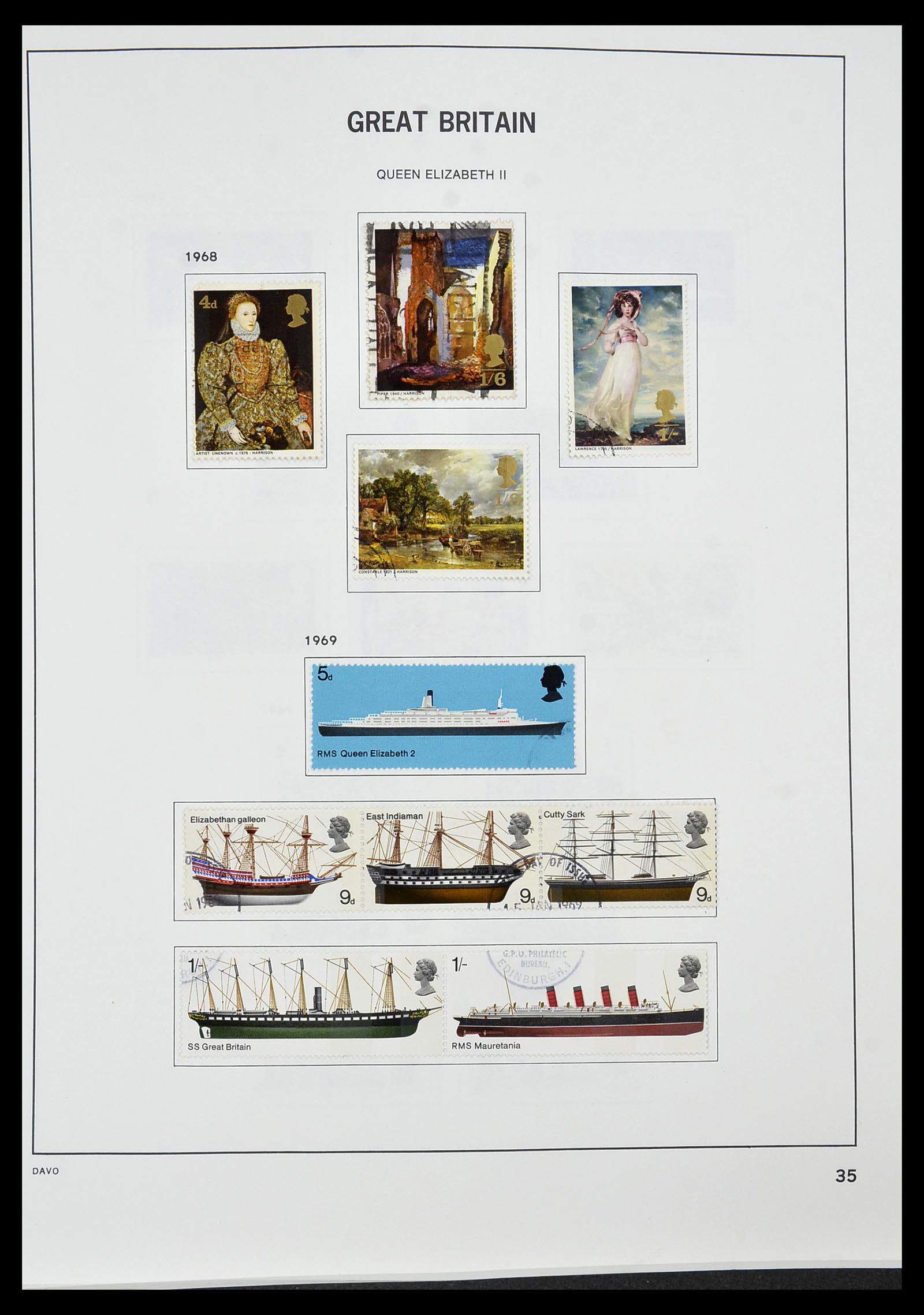 34306 043 - Postzegelverzameling 34306 Engeland 1841-1995.