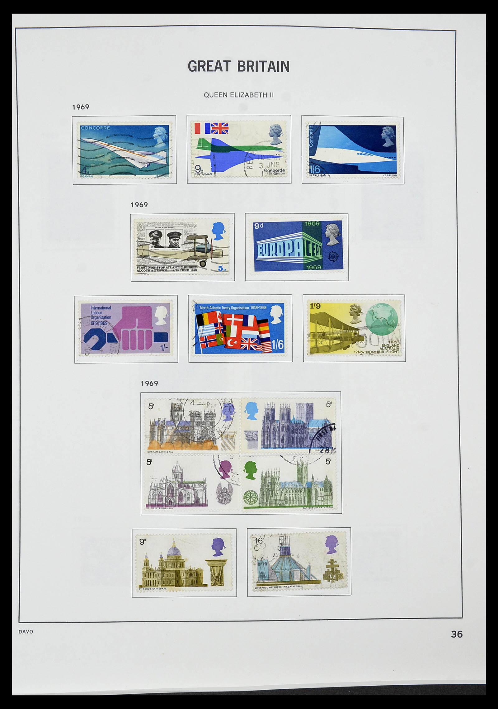34306 044 - Postzegelverzameling 34306 Engeland 1841-1995.