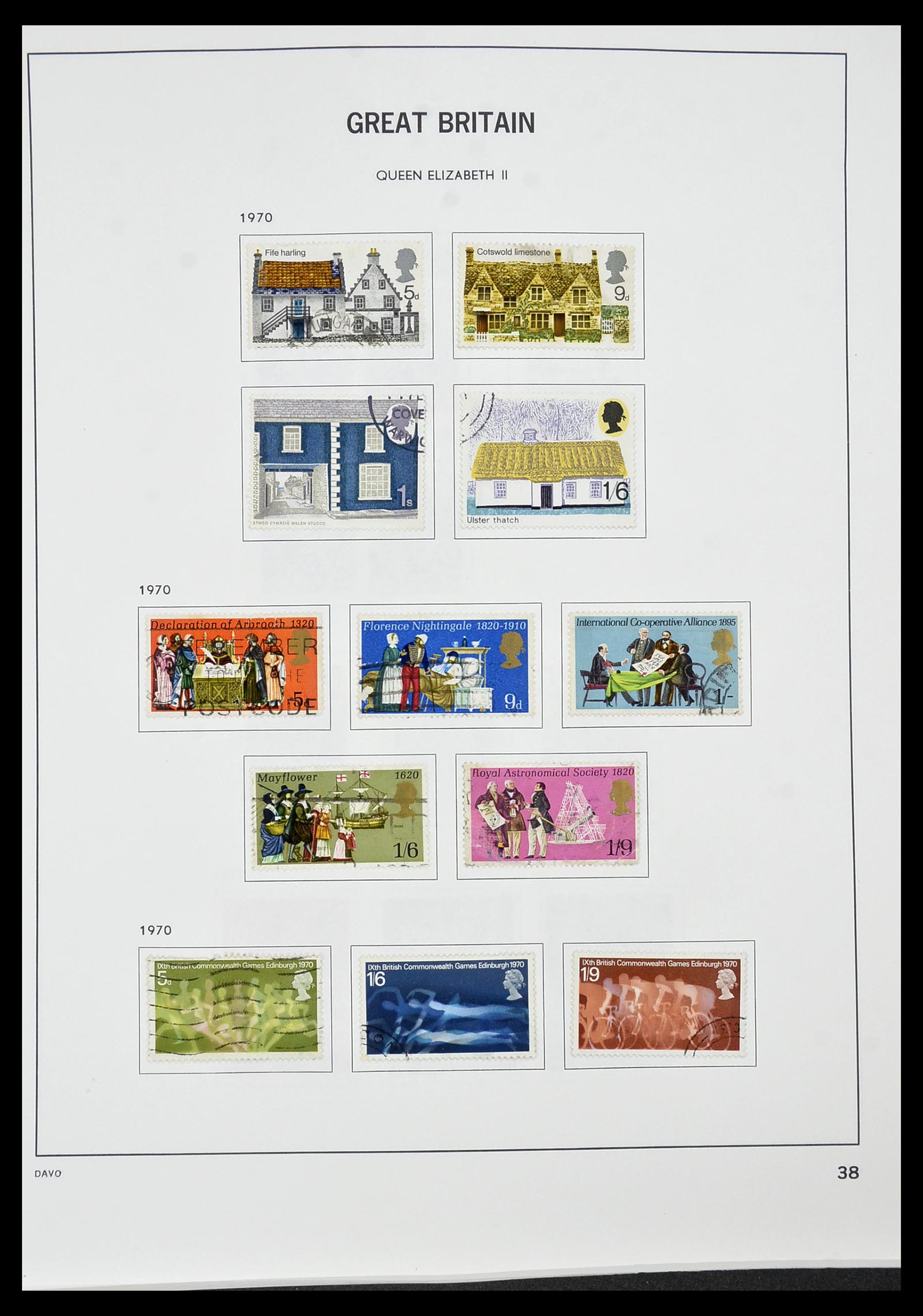 34306 046 - Postzegelverzameling 34306 Engeland 1841-1995.