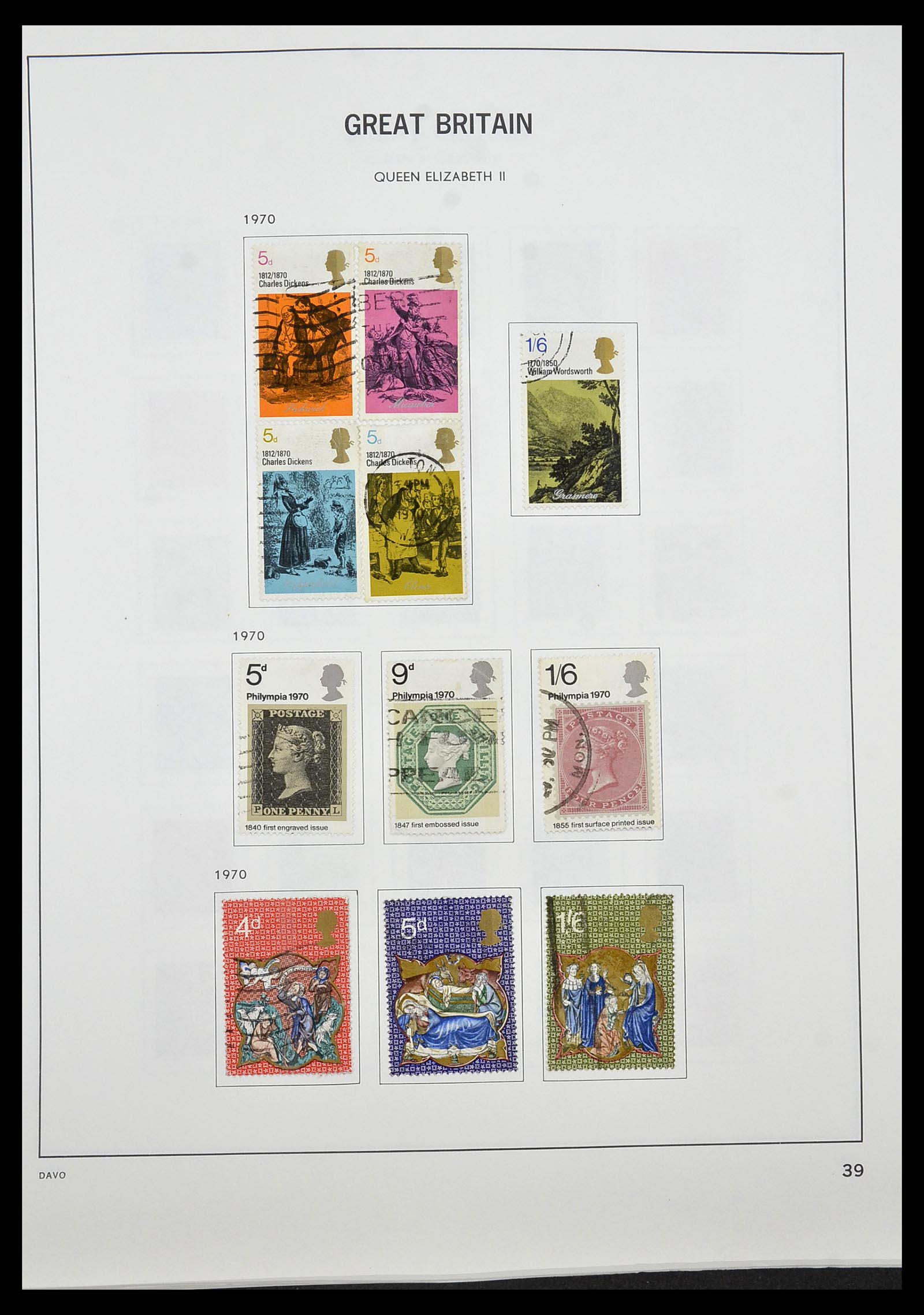 34306 047 - Stamp collection 34306 Great Britain 1841-1995.