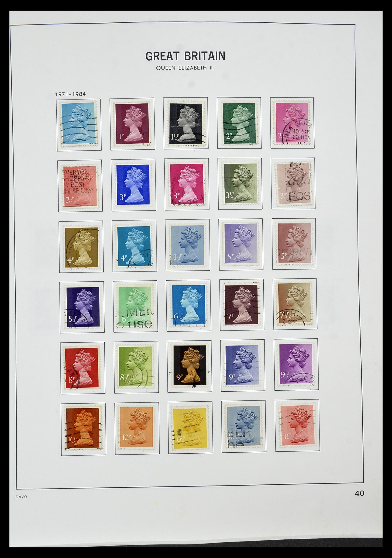 34306 048 - Postzegelverzameling 34306 Engeland 1841-1995.