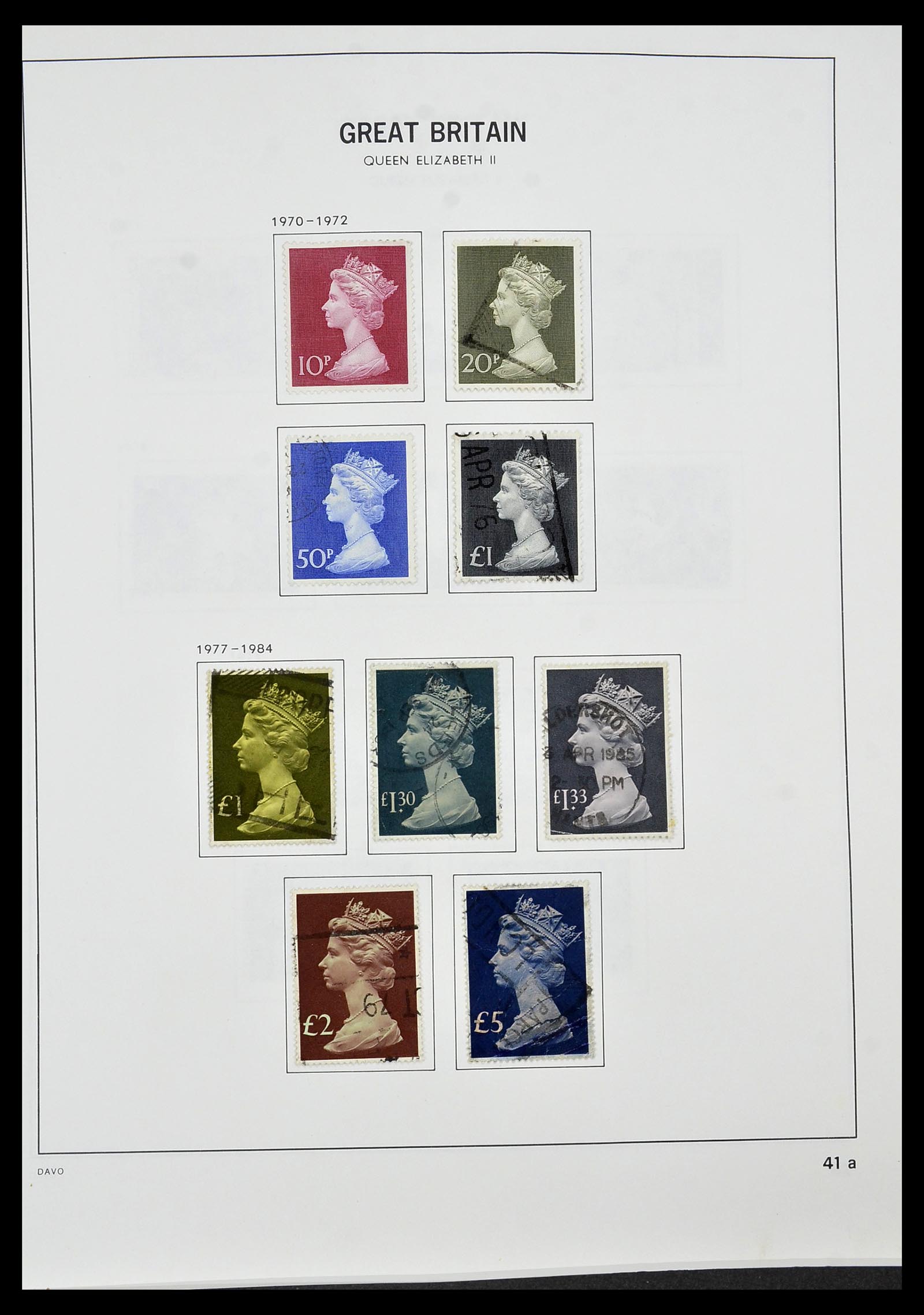 34306 049 - Postzegelverzameling 34306 Engeland 1841-1995.