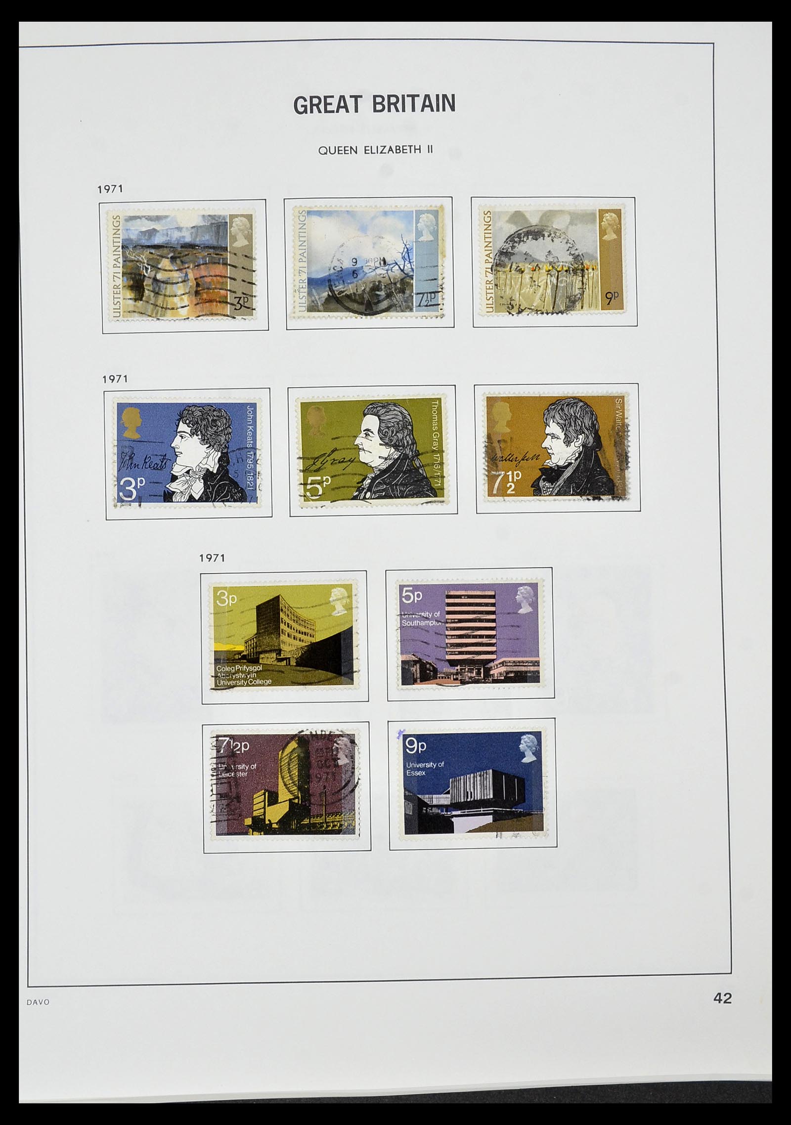 34306 051 - Postzegelverzameling 34306 Engeland 1841-1995.