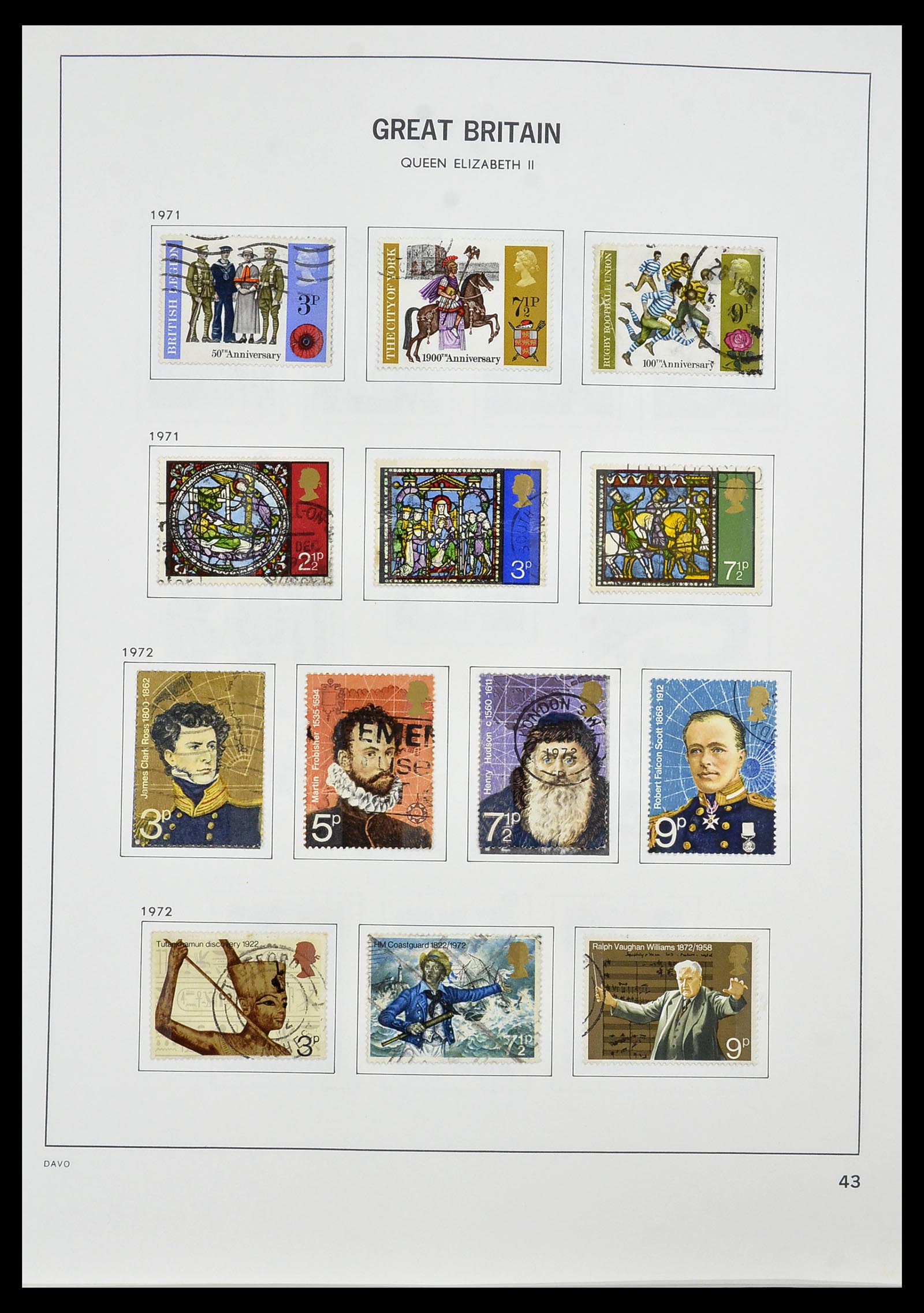 34306 052 - Postzegelverzameling 34306 Engeland 1841-1995.