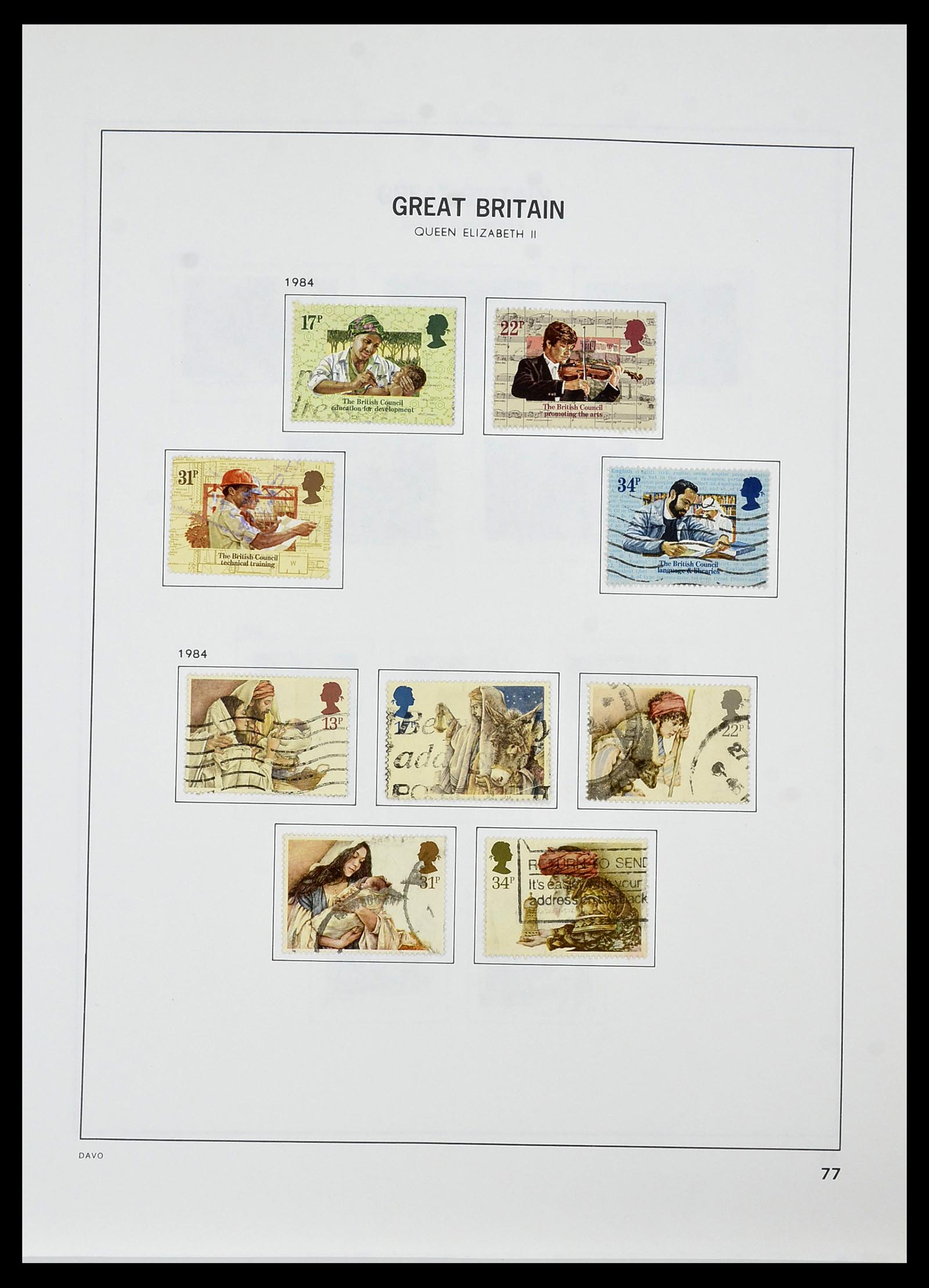 34306 086 - Postzegelverzameling 34306 Engeland 1841-1995.