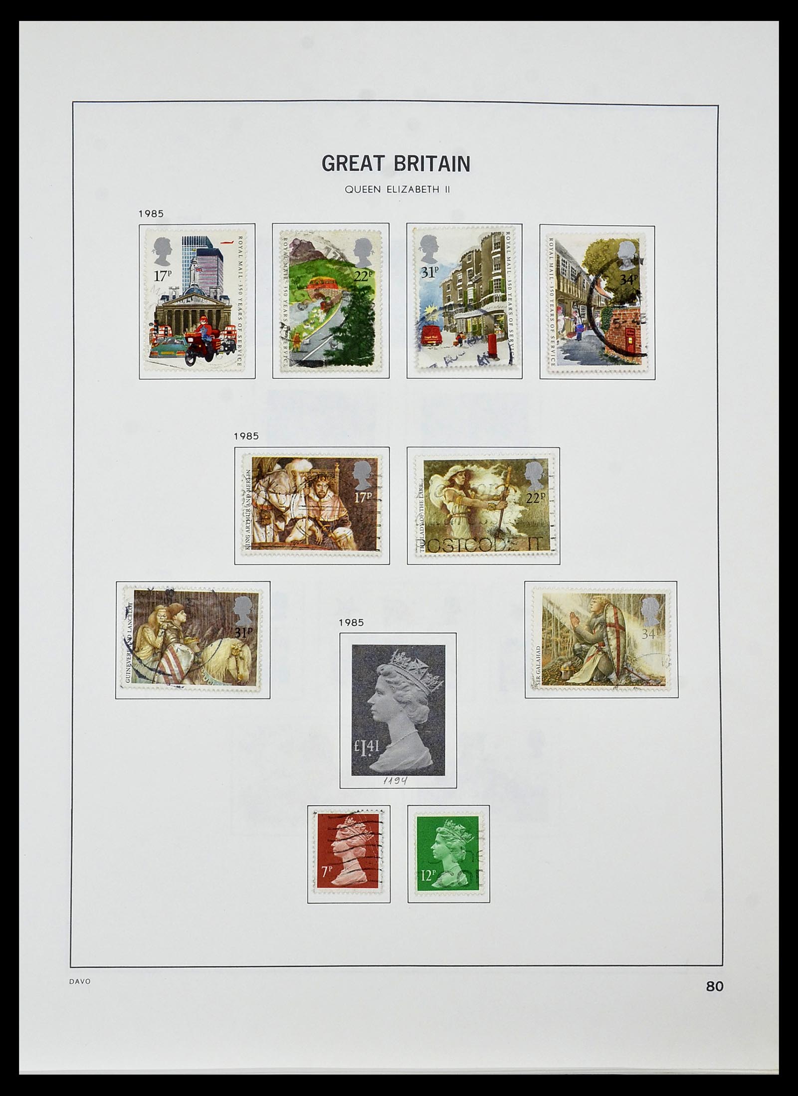 34306 089 - Postzegelverzameling 34306 Engeland 1841-1995.