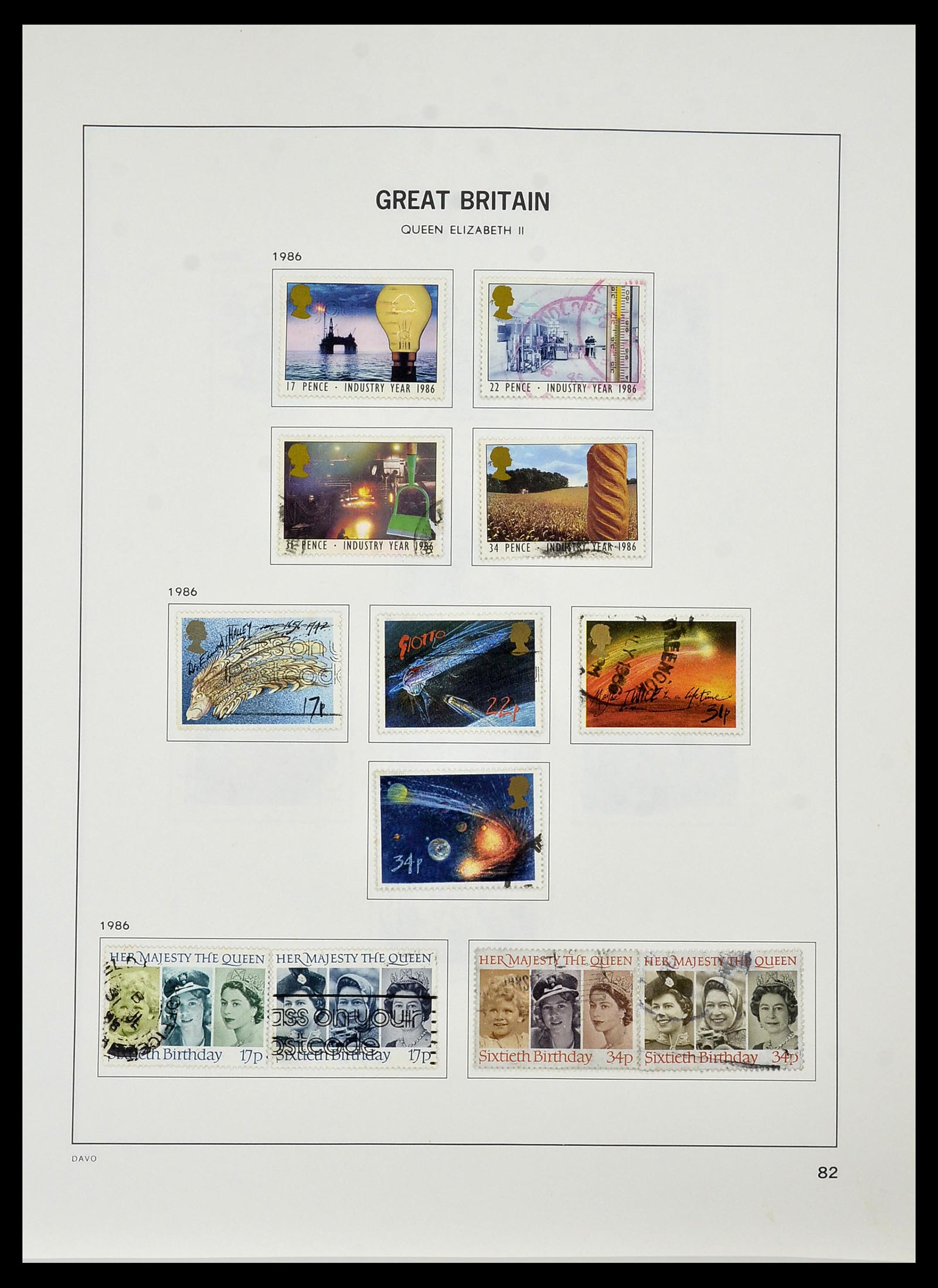 34306 091 - Postzegelverzameling 34306 Engeland 1841-1995.