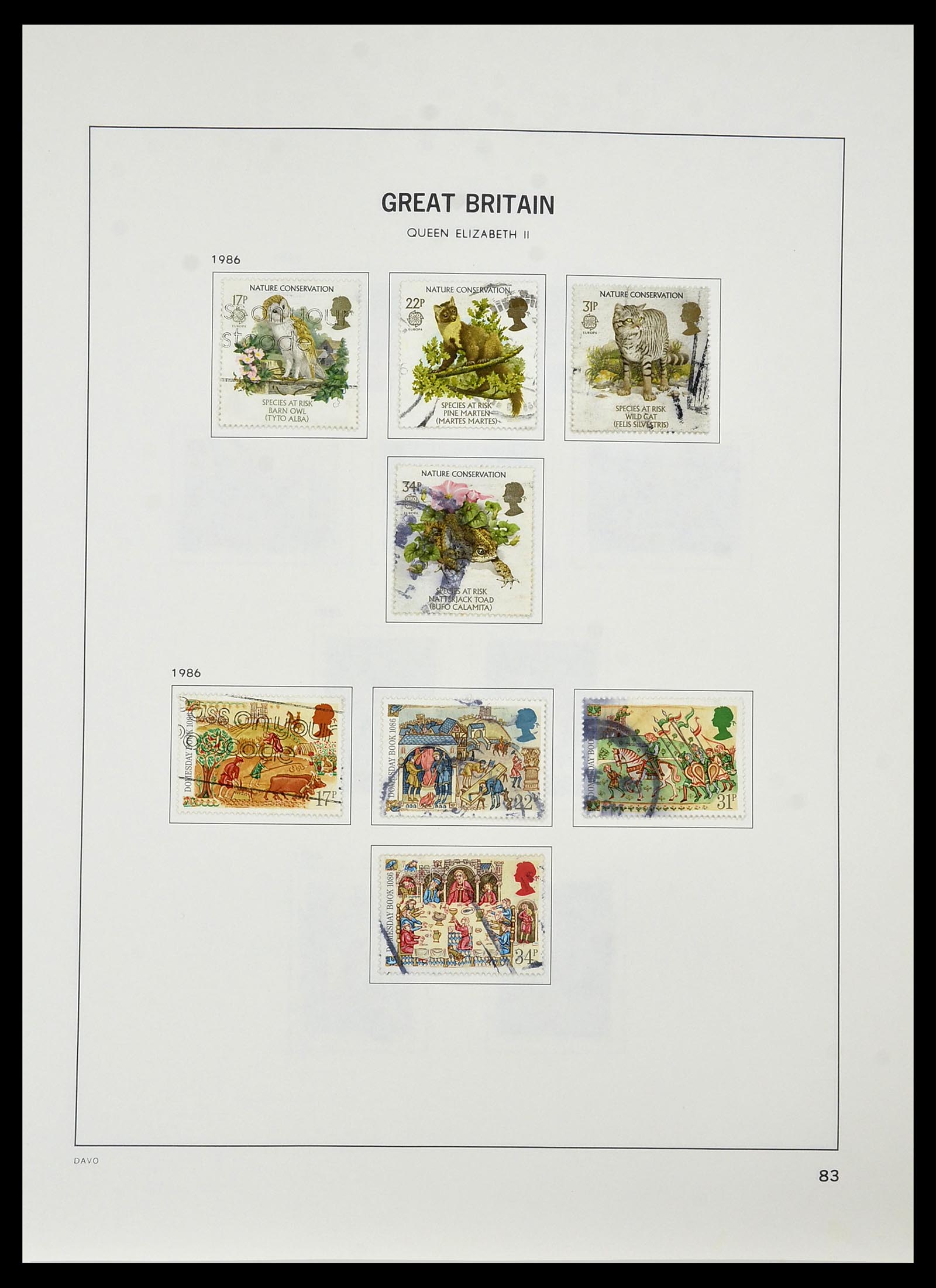 34306 092 - Postzegelverzameling 34306 Engeland 1841-1995.