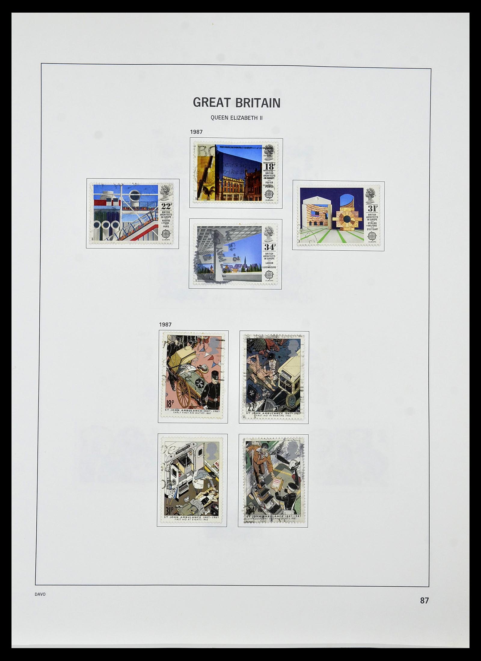 34306 095 - Postzegelverzameling 34306 Engeland 1841-1995.