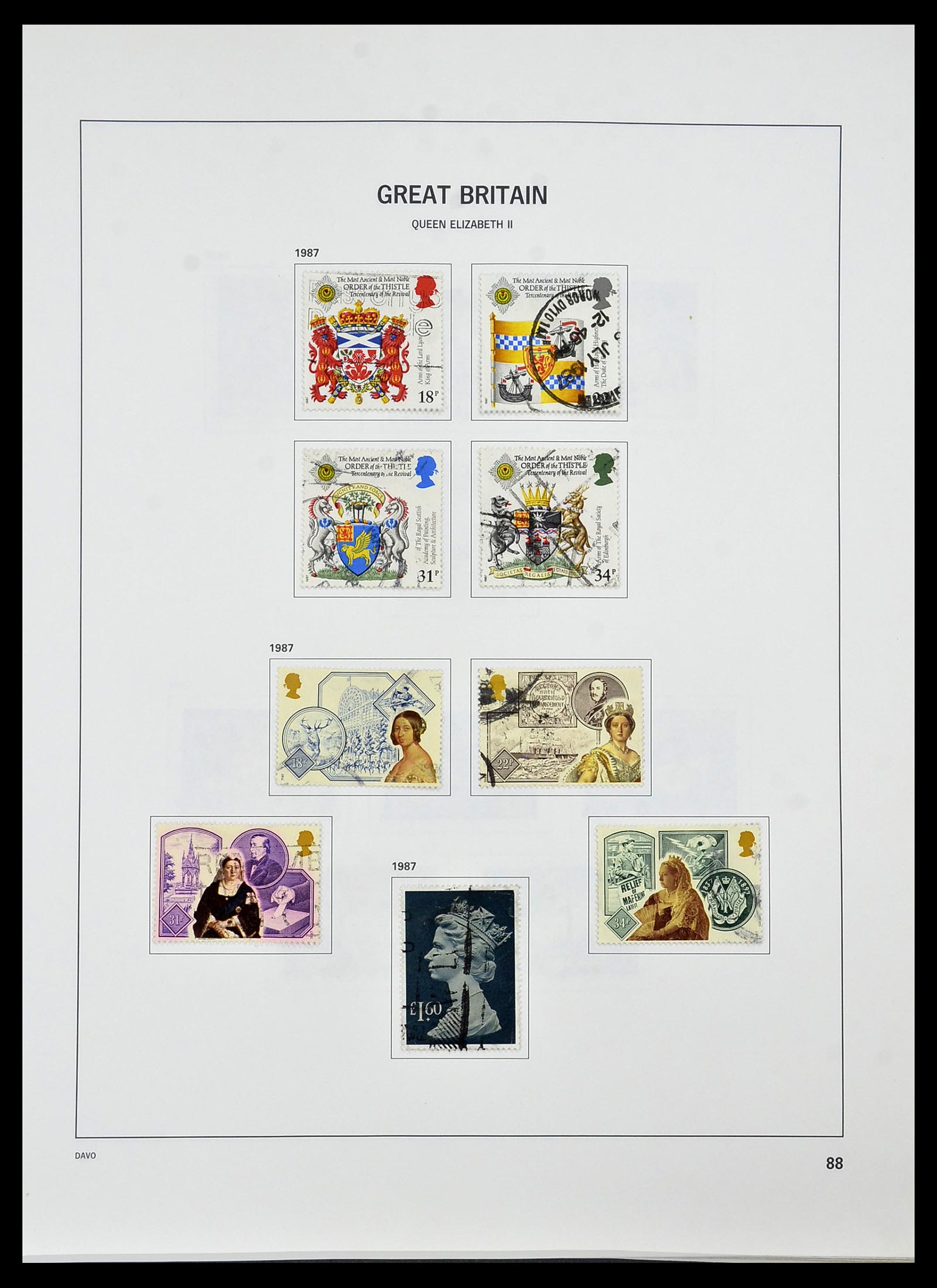 34306 097 - Postzegelverzameling 34306 Engeland 1841-1995.