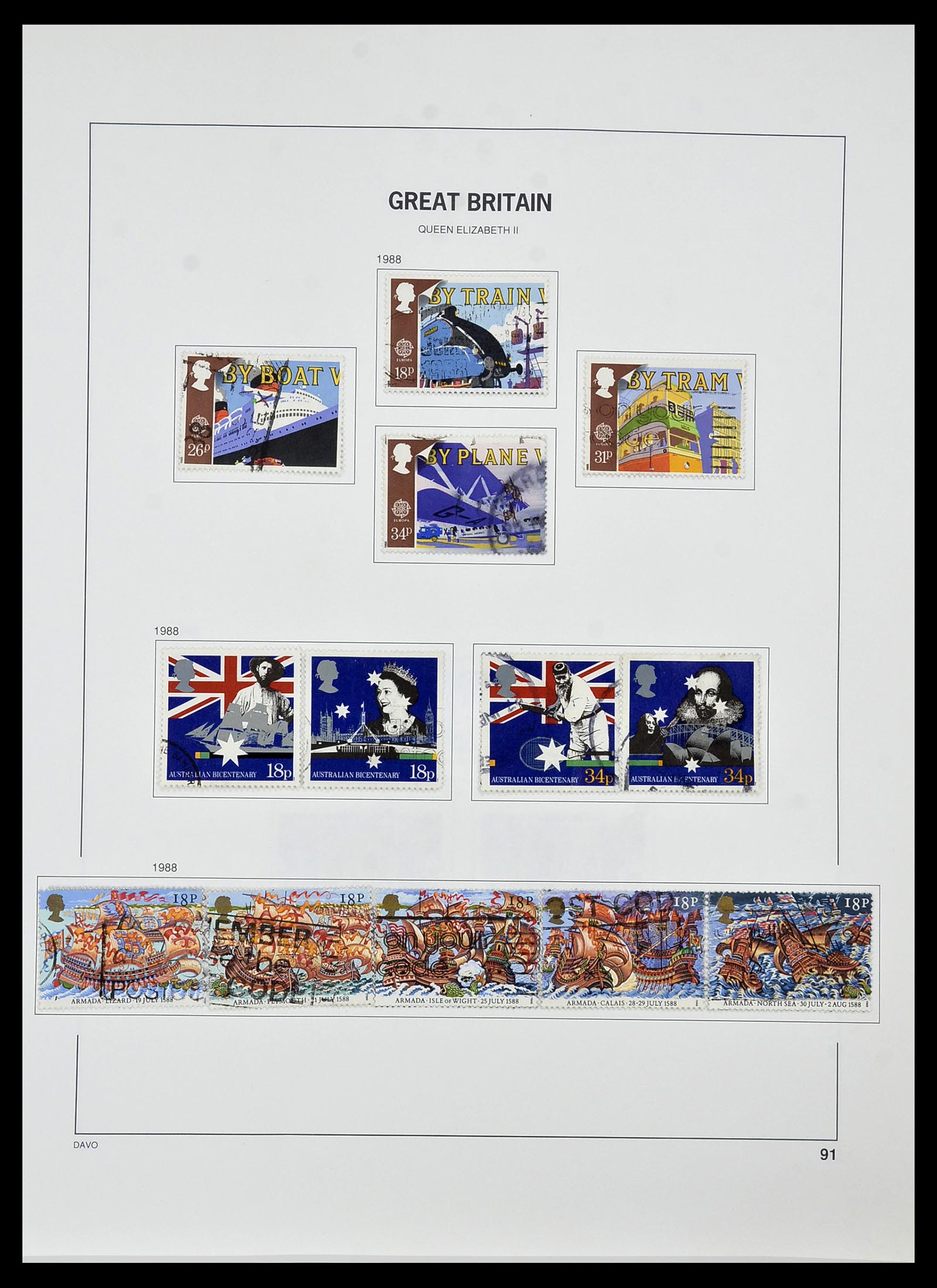 34306 100 - Postzegelverzameling 34306 Engeland 1841-1995.