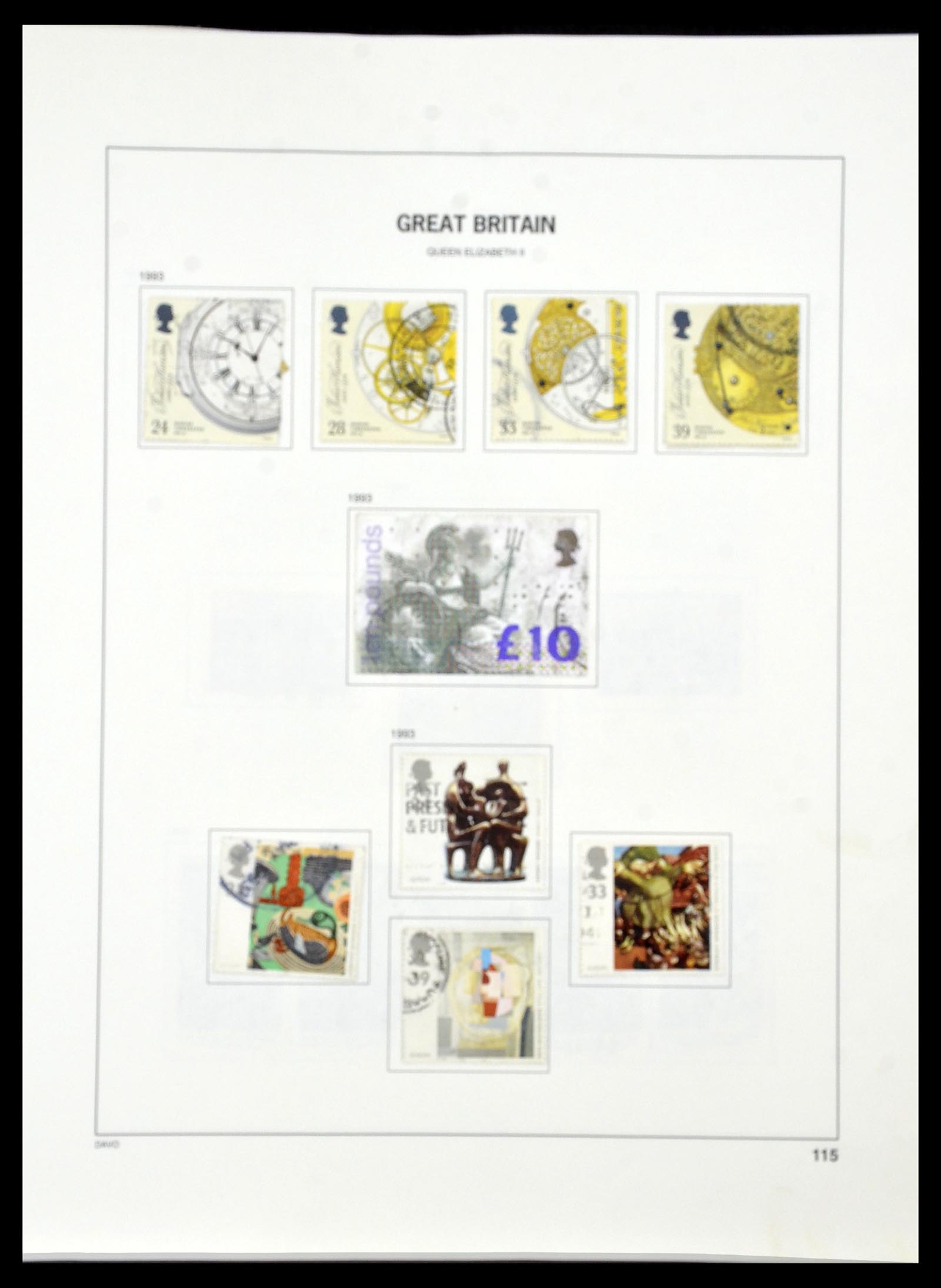 34306 124 - Postzegelverzameling 34306 Engeland 1841-1995.