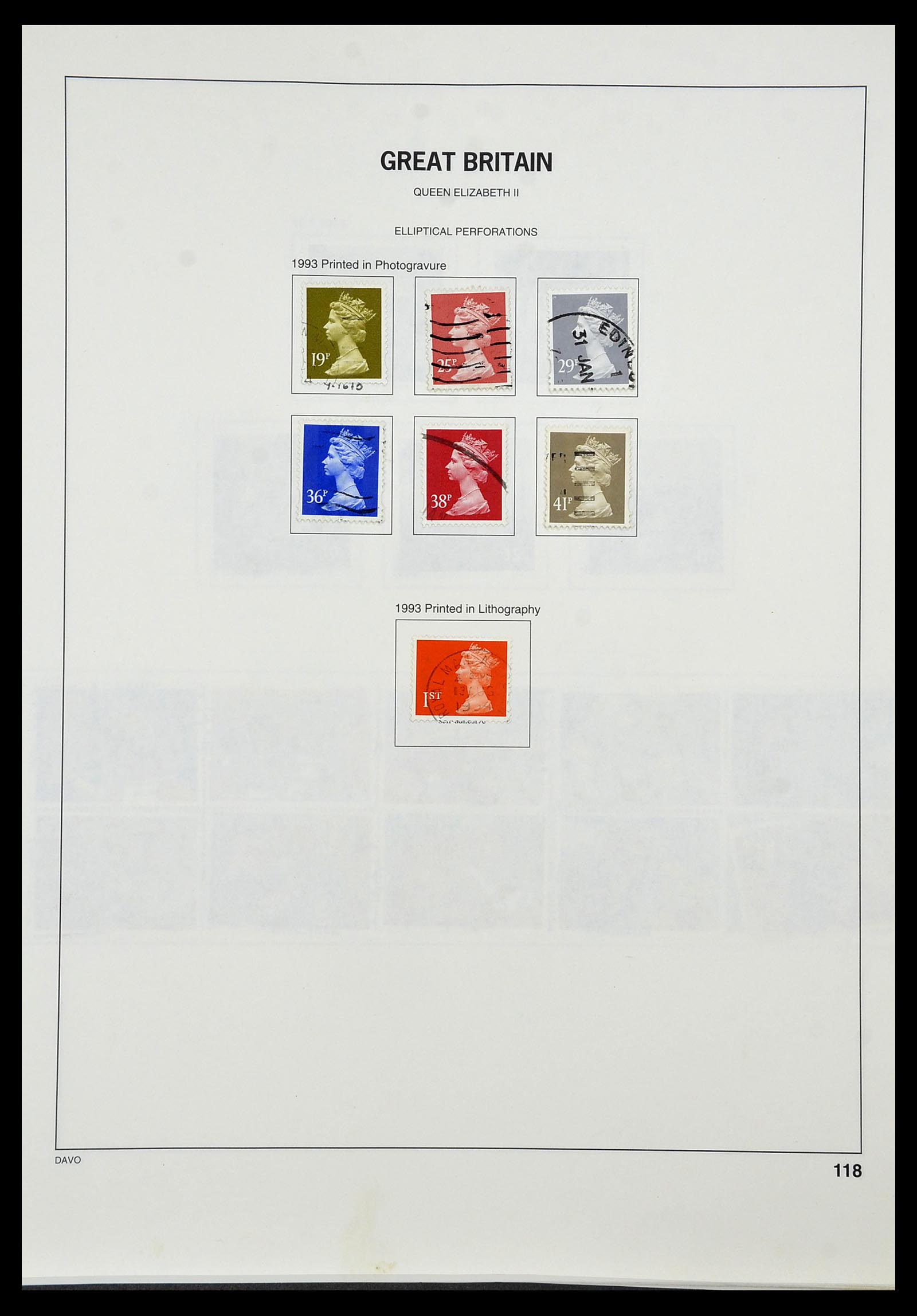 34306 127 - Postzegelverzameling 34306 Engeland 1841-1995.