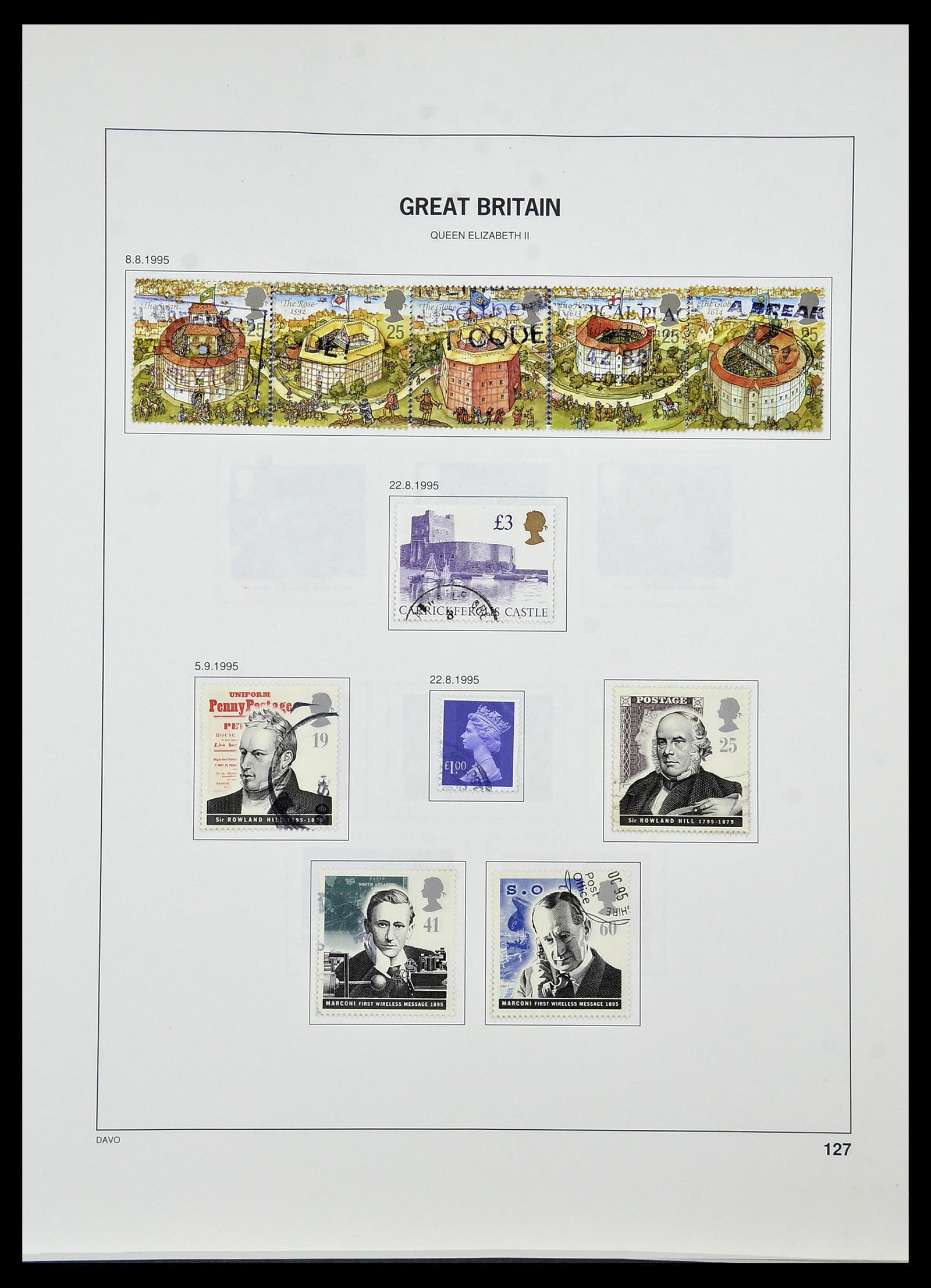 34306 136 - Postzegelverzameling 34306 Engeland 1841-1995.