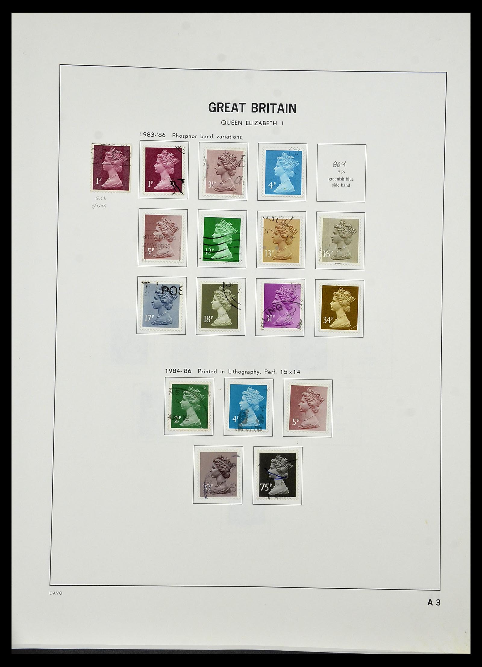 34306 140 - Postzegelverzameling 34306 Engeland 1841-1995.