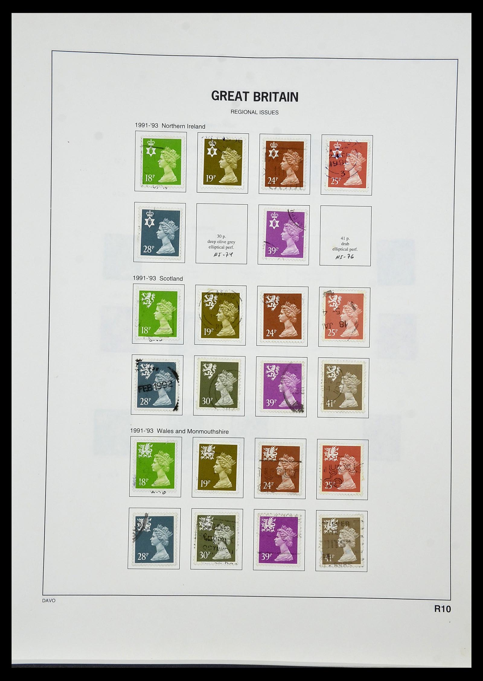 34306 161 - Stamp collection 34306 Great Britain 1841-1995.