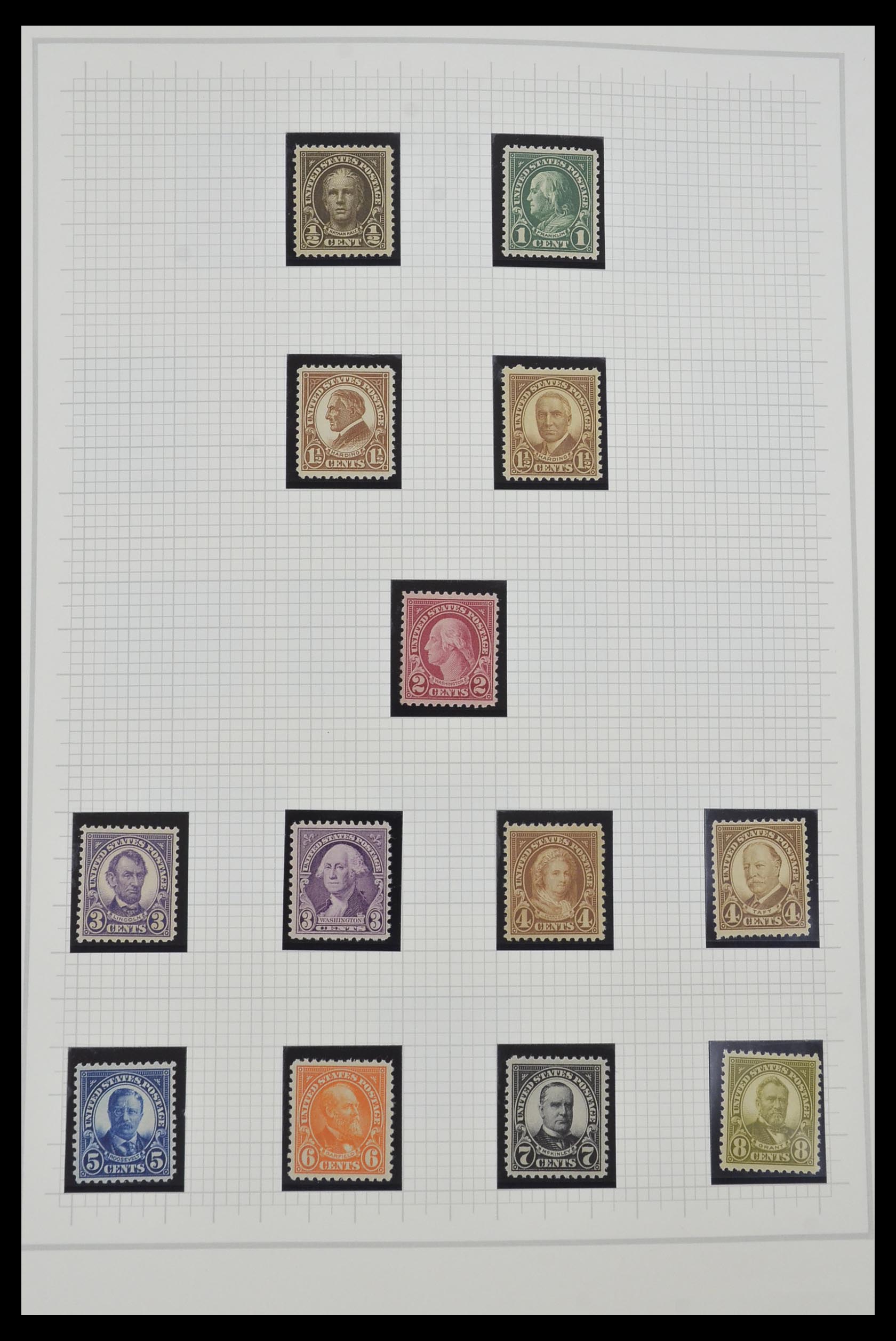 34309 001 - Stamp collection 34309 USA 1922-1934.