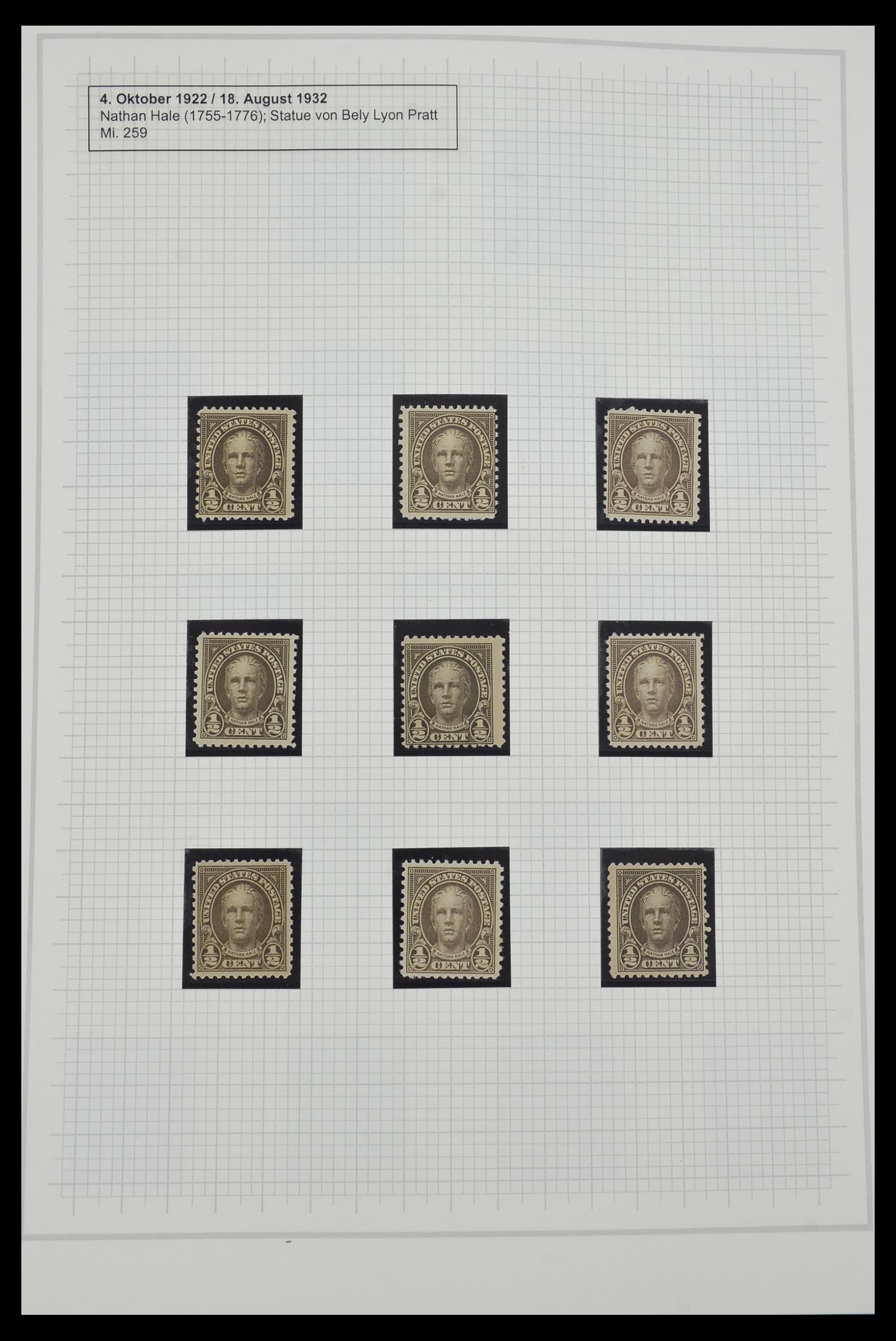 34309 006 - Stamp collection 34309 USA 1922-1934.