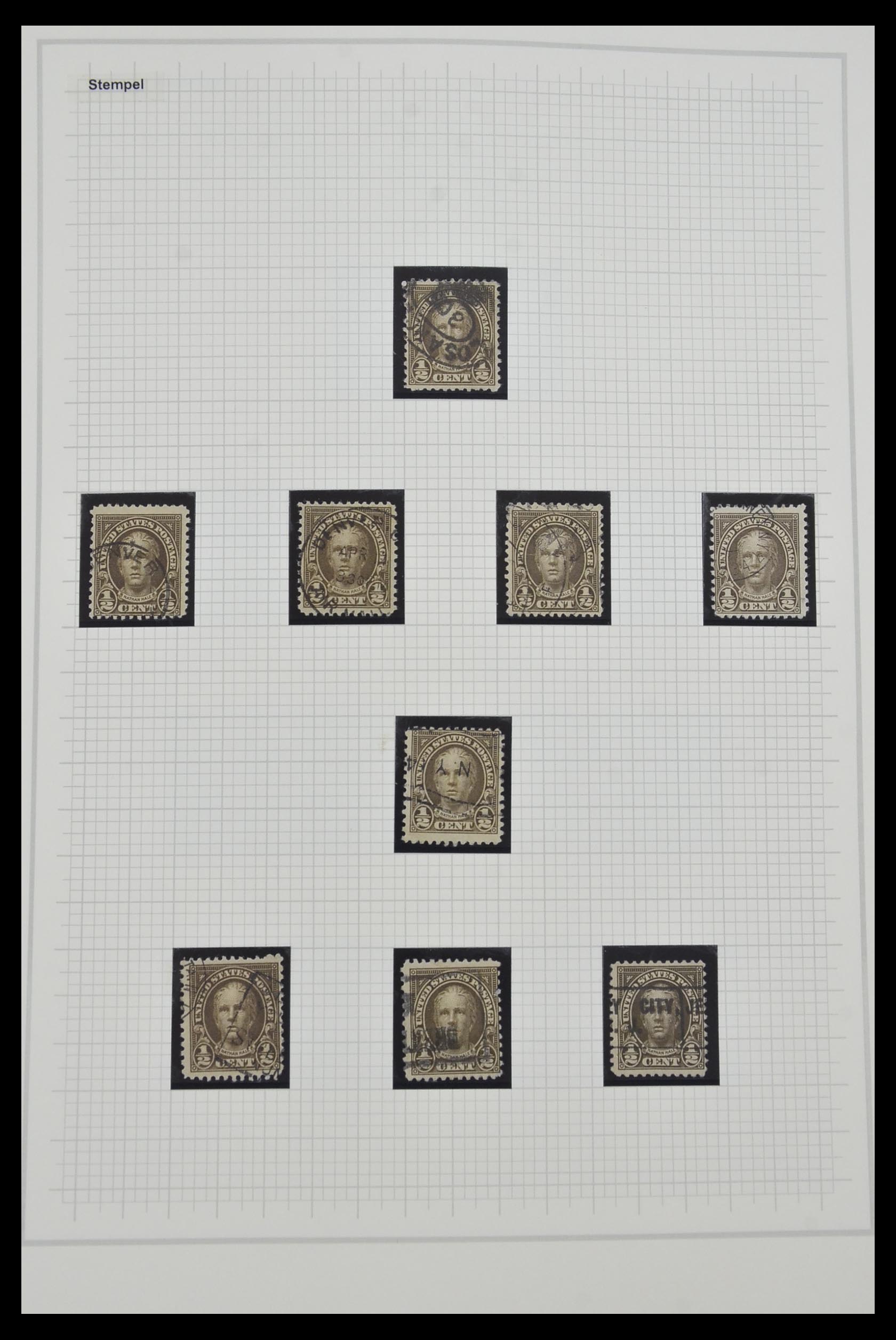 34309 010 - Stamp collection 34309 USA 1922-1934.