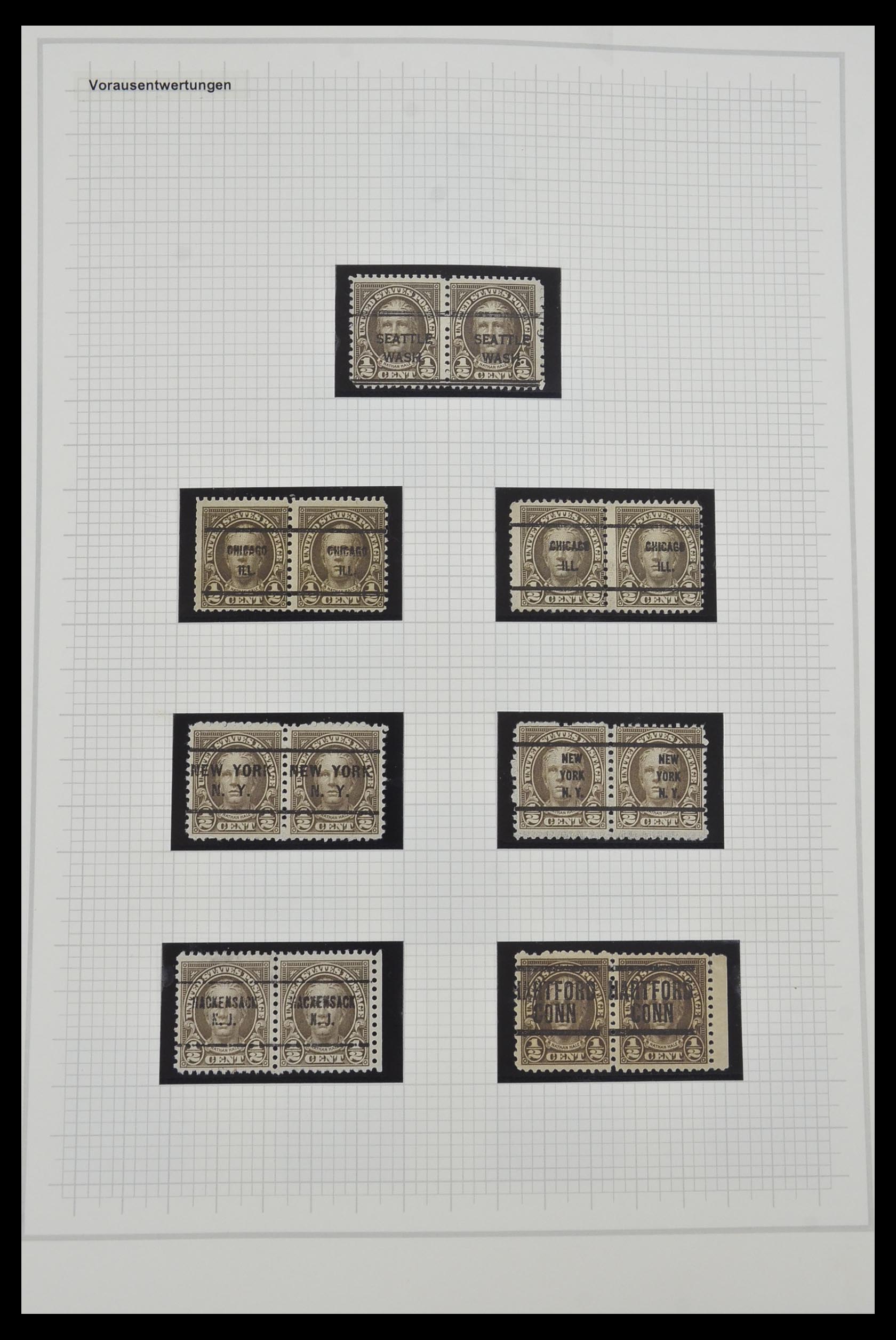 34309 011 - Stamp collection 34309 USA 1922-1934.