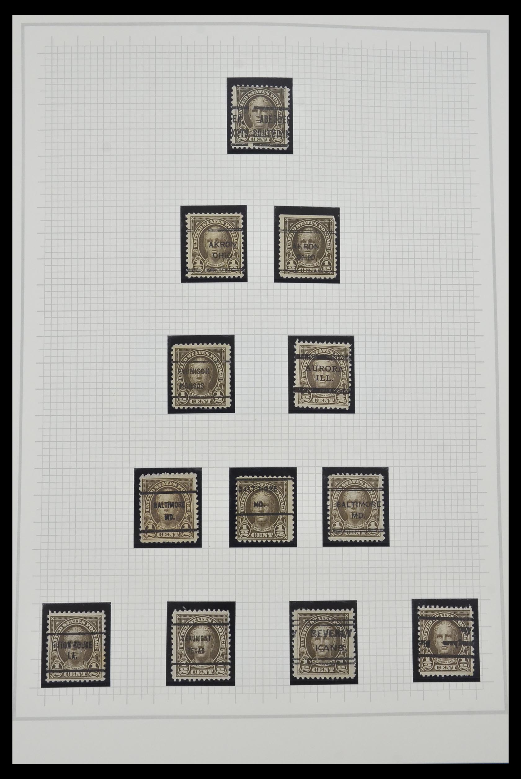 34309 012 - Stamp collection 34309 USA 1922-1934.