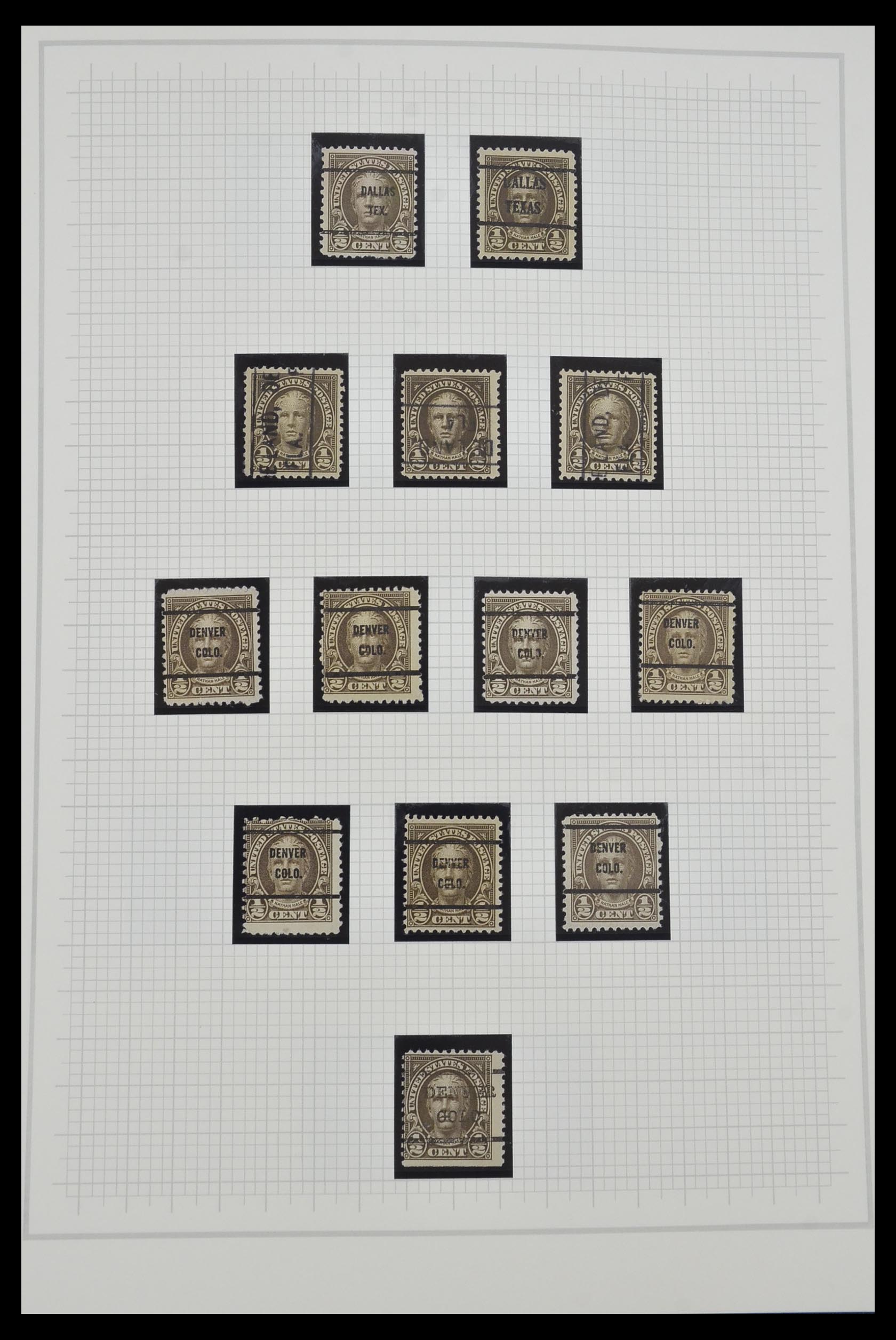 34309 015 - Stamp collection 34309 USA 1922-1934.