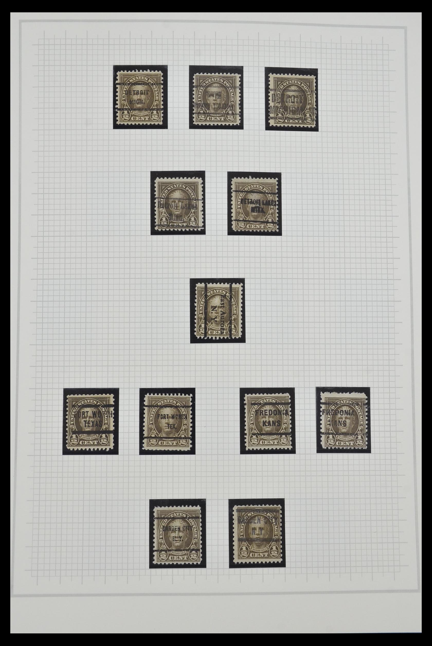 34309 016 - Stamp collection 34309 USA 1922-1934.
