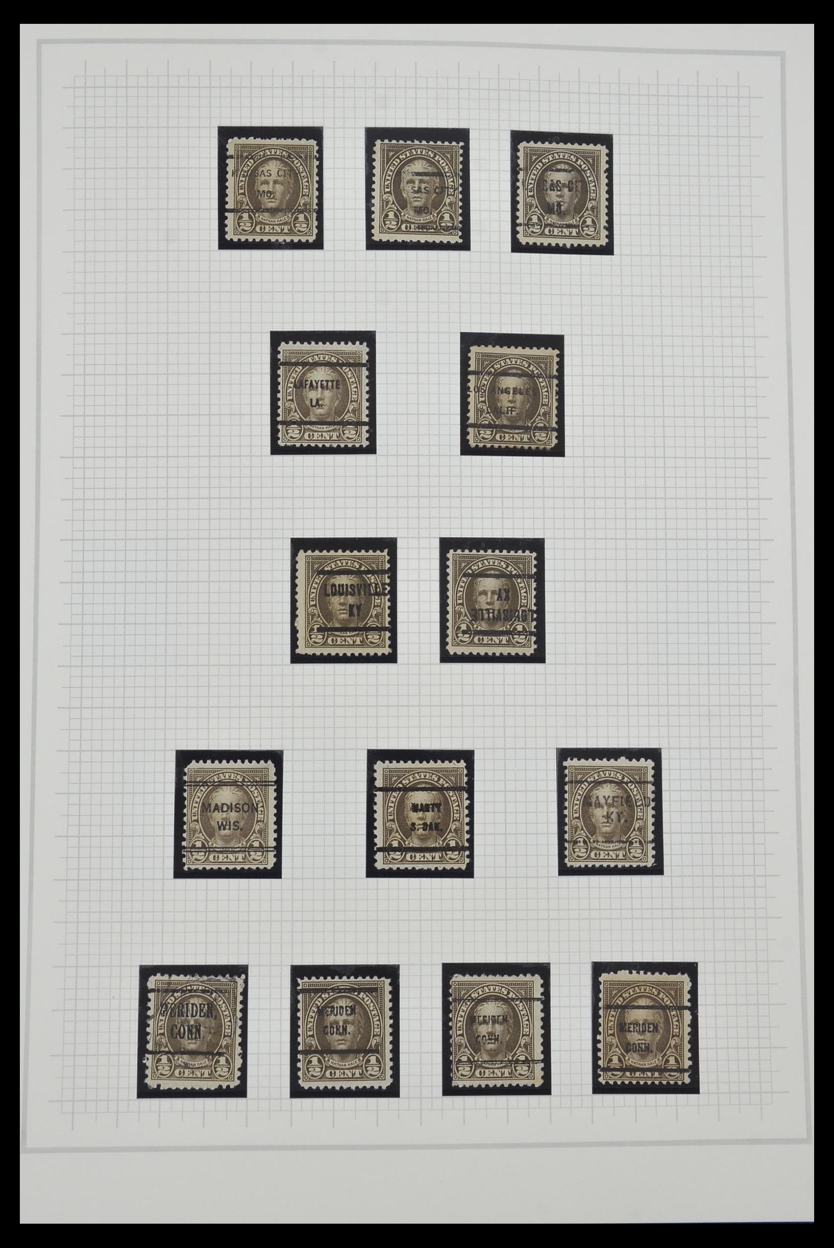 34309 018 - Stamp collection 34309 USA 1922-1934.