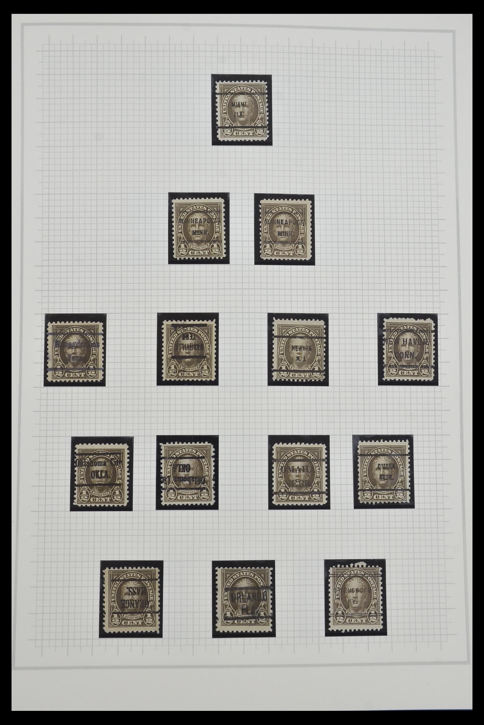 34309 019 - Stamp collection 34309 USA 1922-1934.