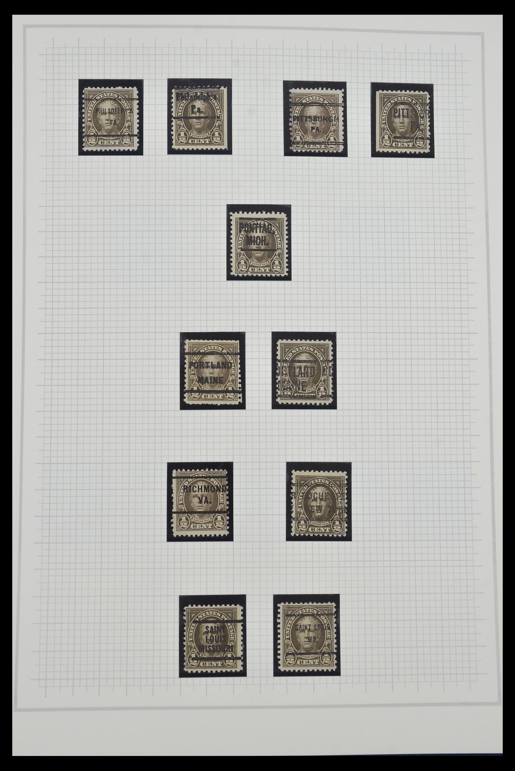 34309 022 - Stamp collection 34309 USA 1922-1934.