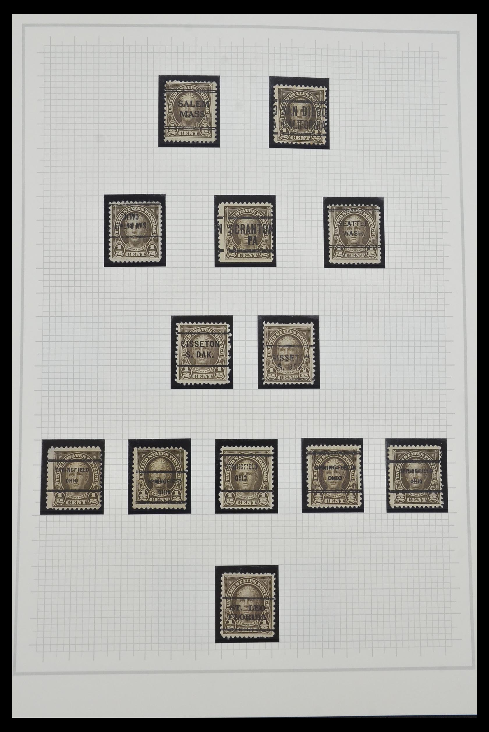 34309 023 - Stamp collection 34309 USA 1922-1934.