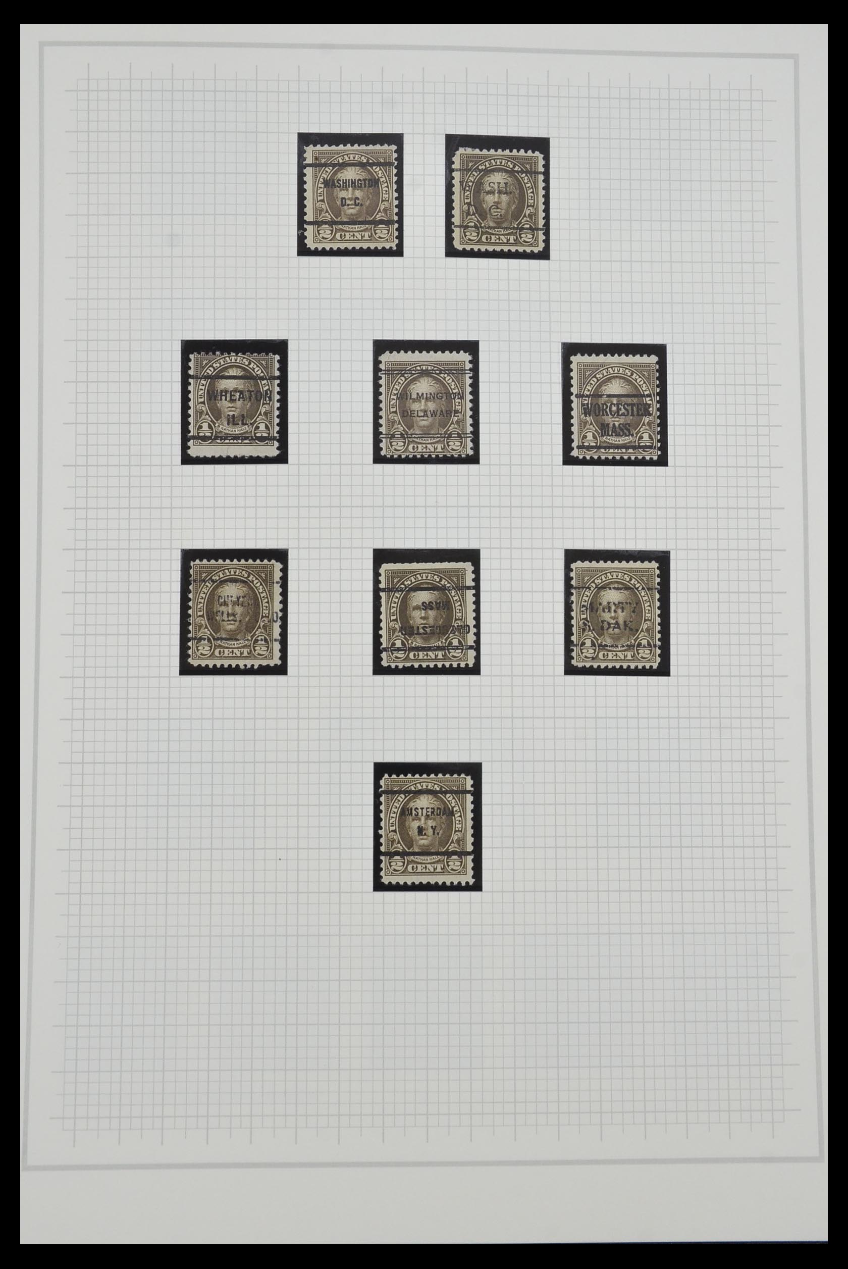 34309 025 - Stamp collection 34309 USA 1922-1934.