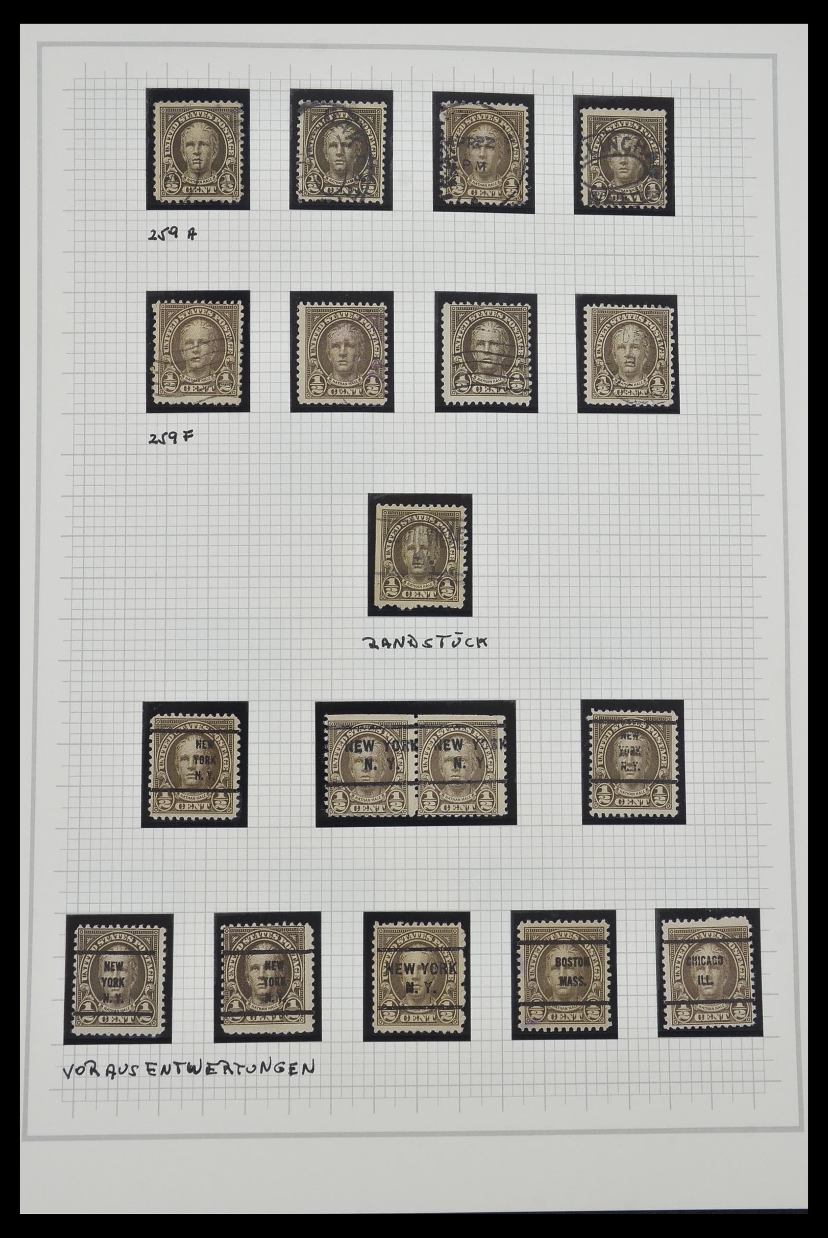 34309 026 - Stamp collection 34309 USA 1922-1934.