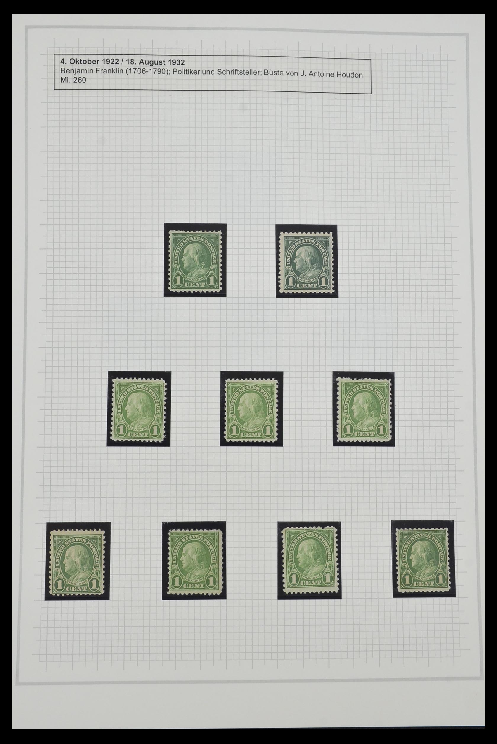 34309 027 - Stamp collection 34309 USA 1922-1934.
