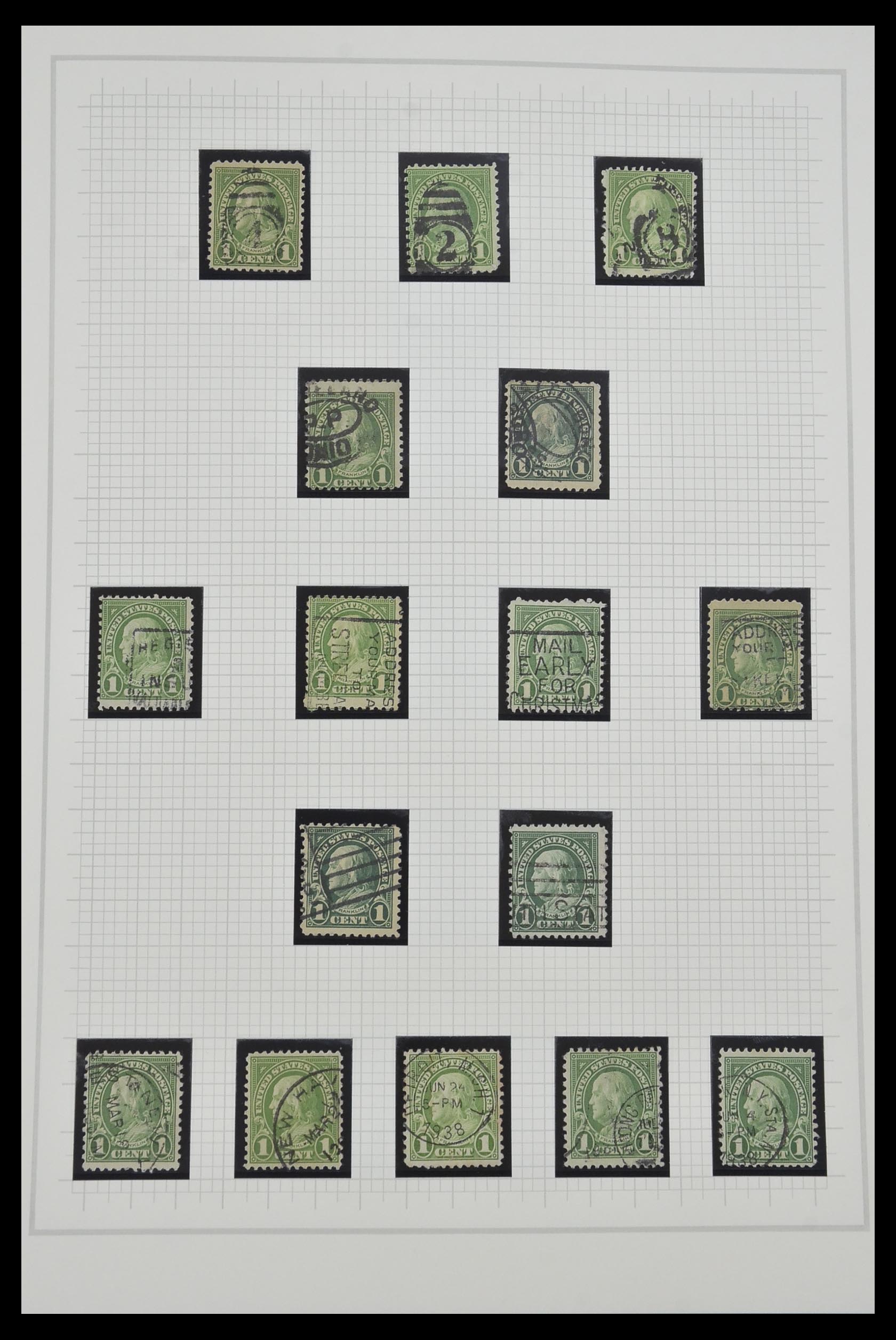 34309 038 - Stamp collection 34309 USA 1922-1934.