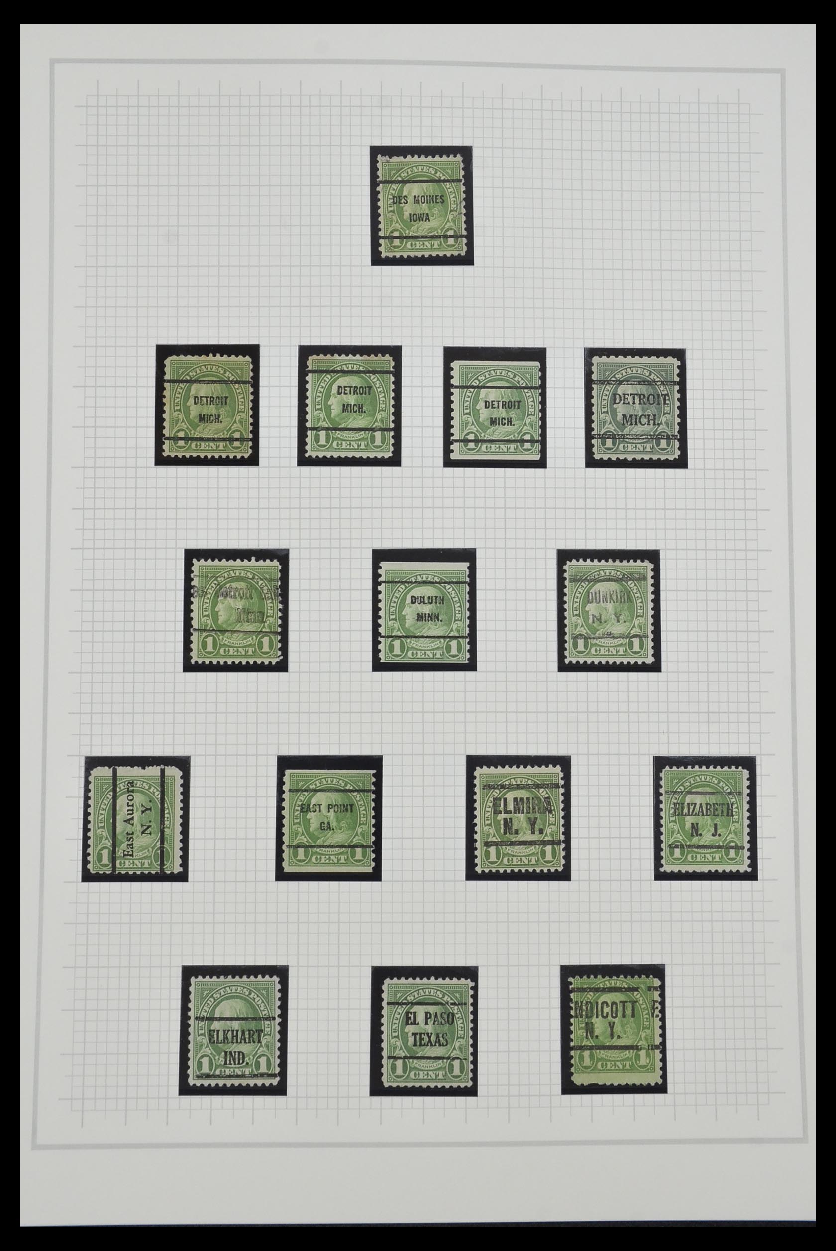 34309 048 - Stamp collection 34309 USA 1922-1934.