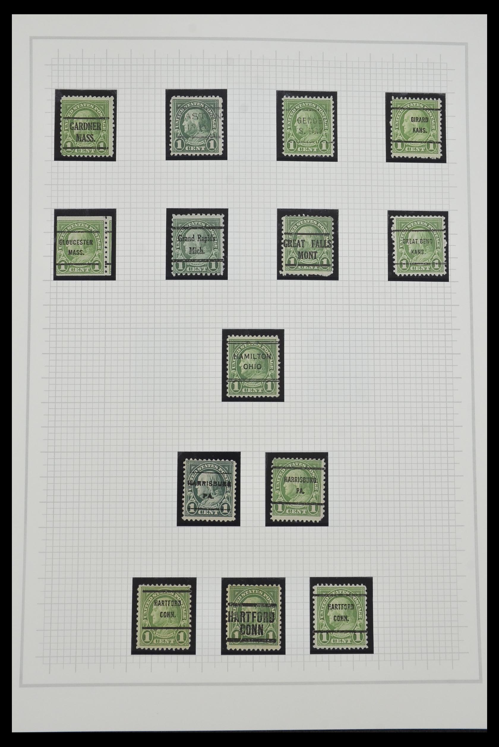 34309 051 - Stamp collection 34309 USA 1922-1934.