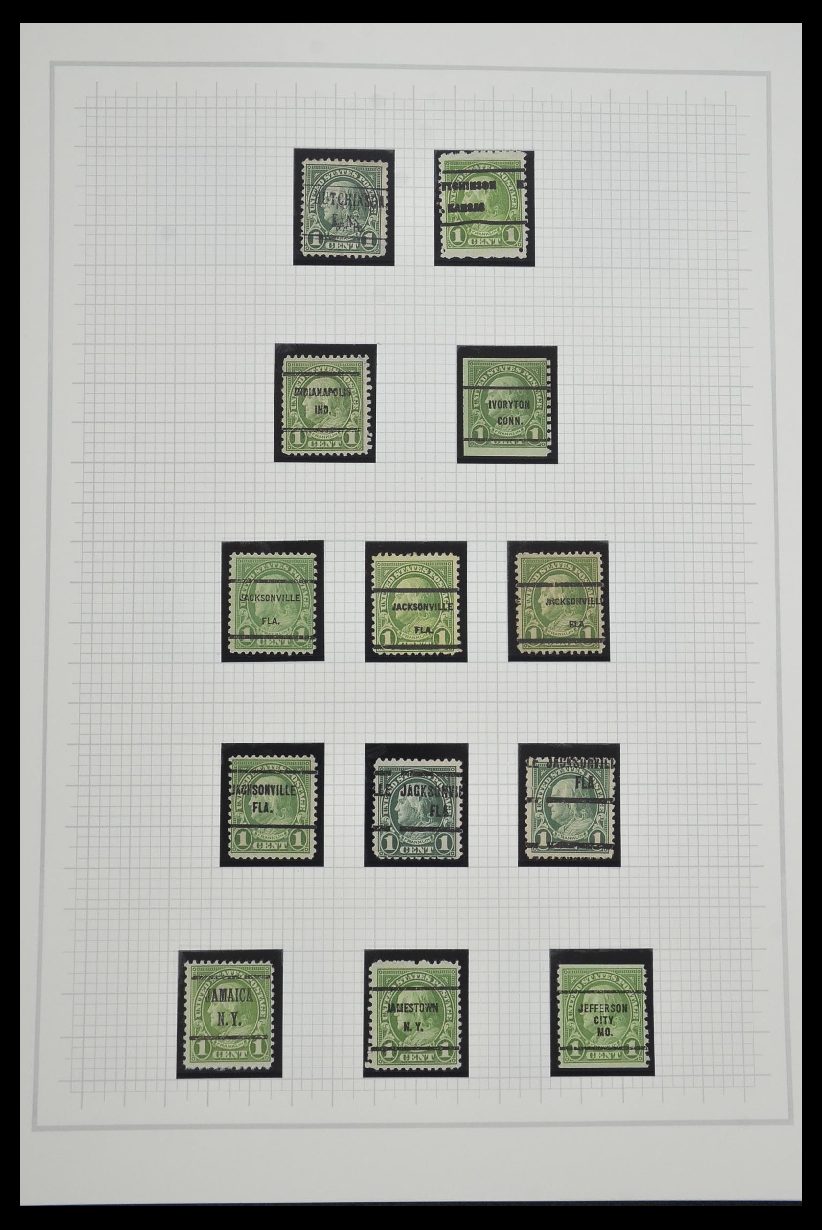 34309 053 - Stamp collection 34309 USA 1922-1934.