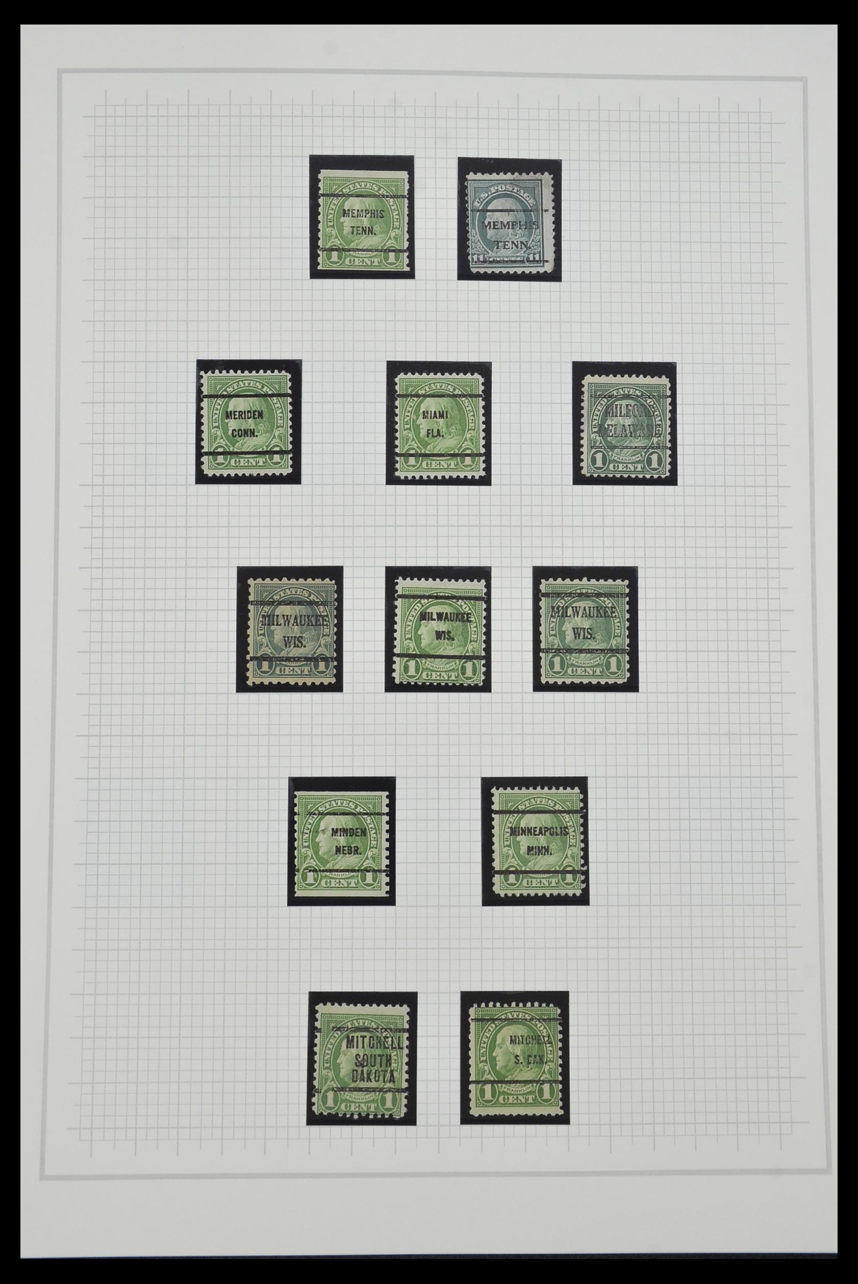 34309 058 - Stamp collection 34309 USA 1922-1934.