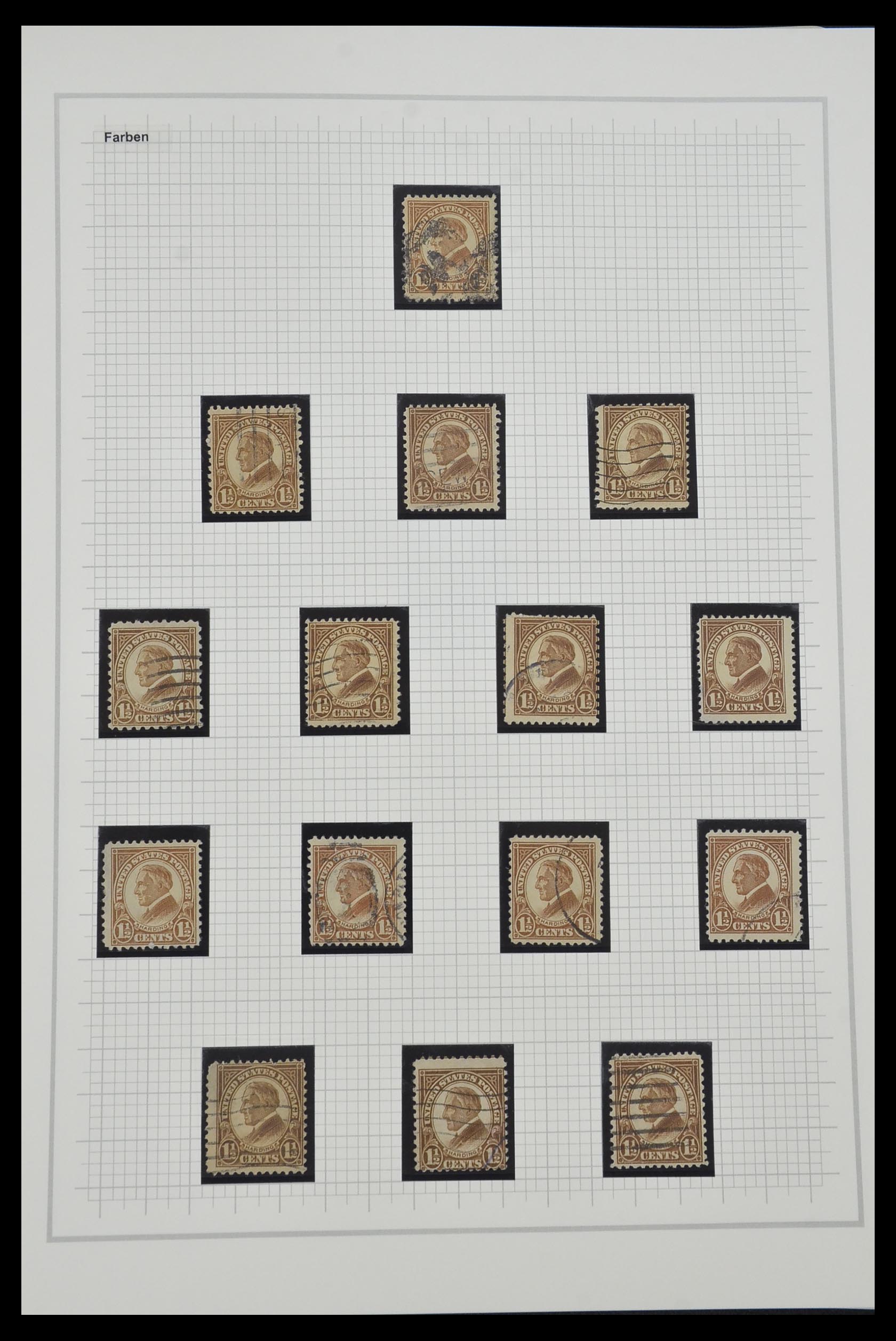 34309 081 - Stamp collection 34309 USA 1922-1934.