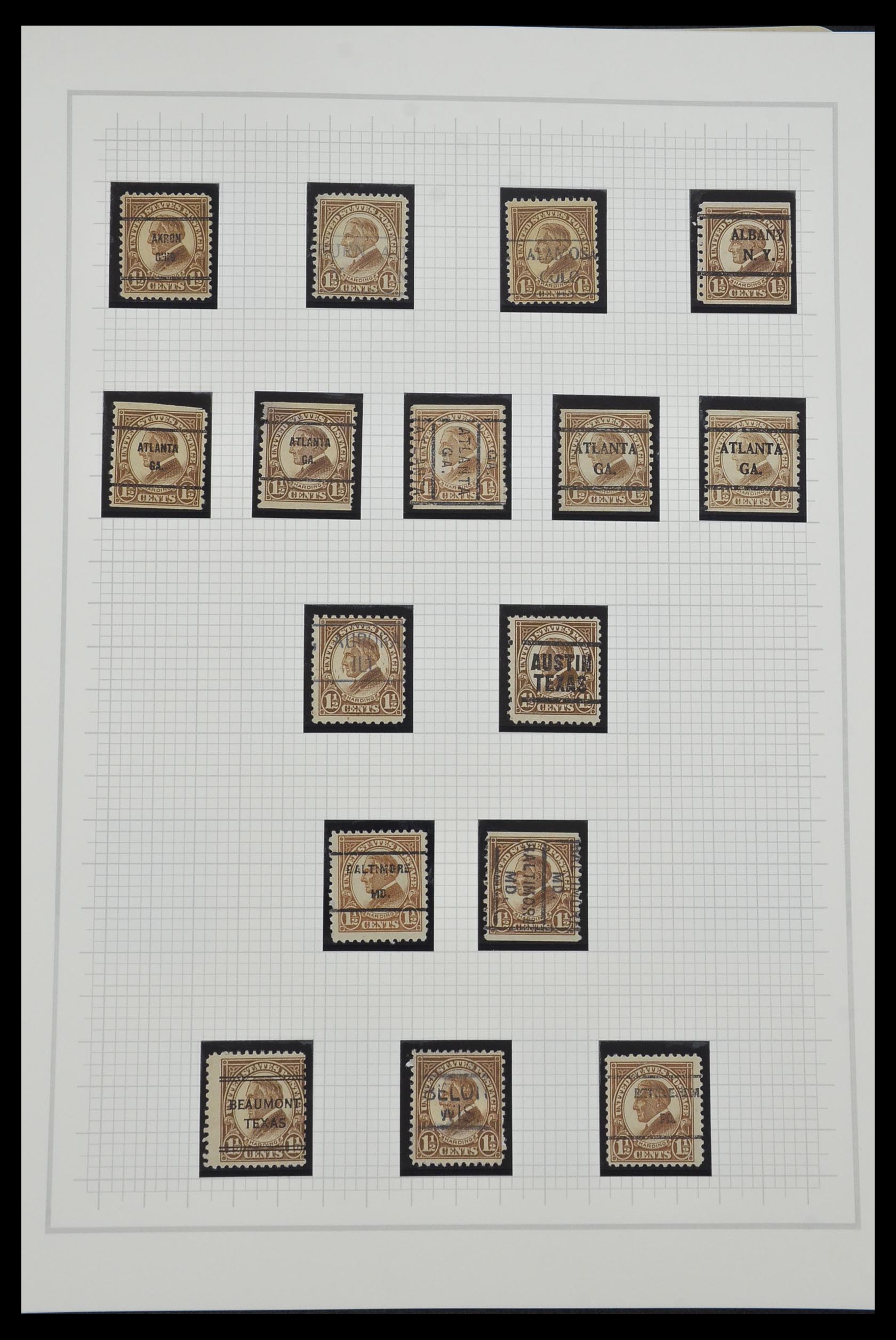 34309 089 - Stamp collection 34309 USA 1922-1934.