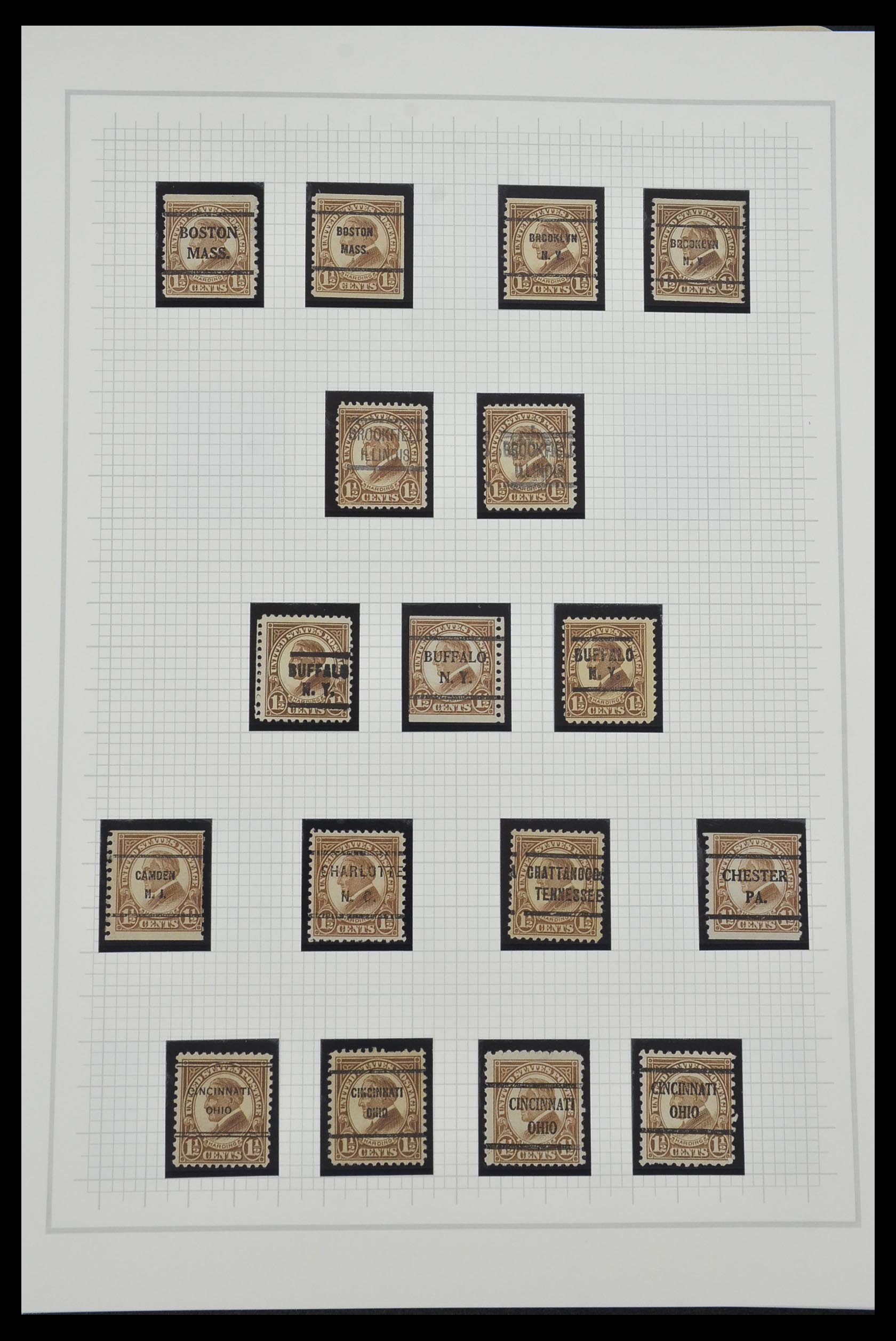 34309 090 - Stamp collection 34309 USA 1922-1934.