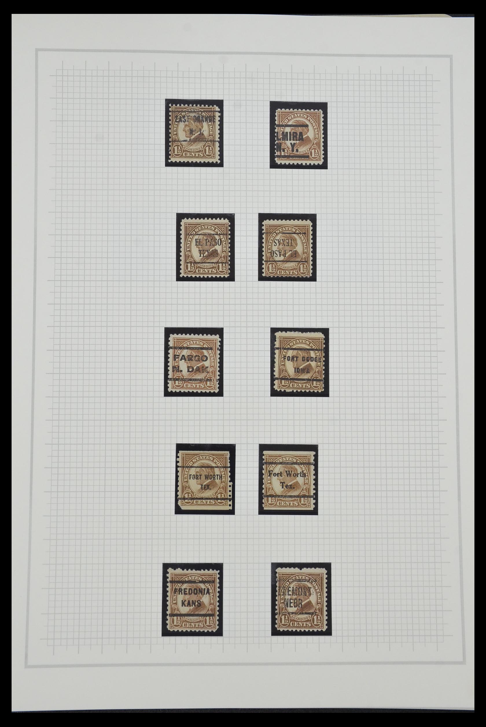 34309 093 - Stamp collection 34309 USA 1922-1934.