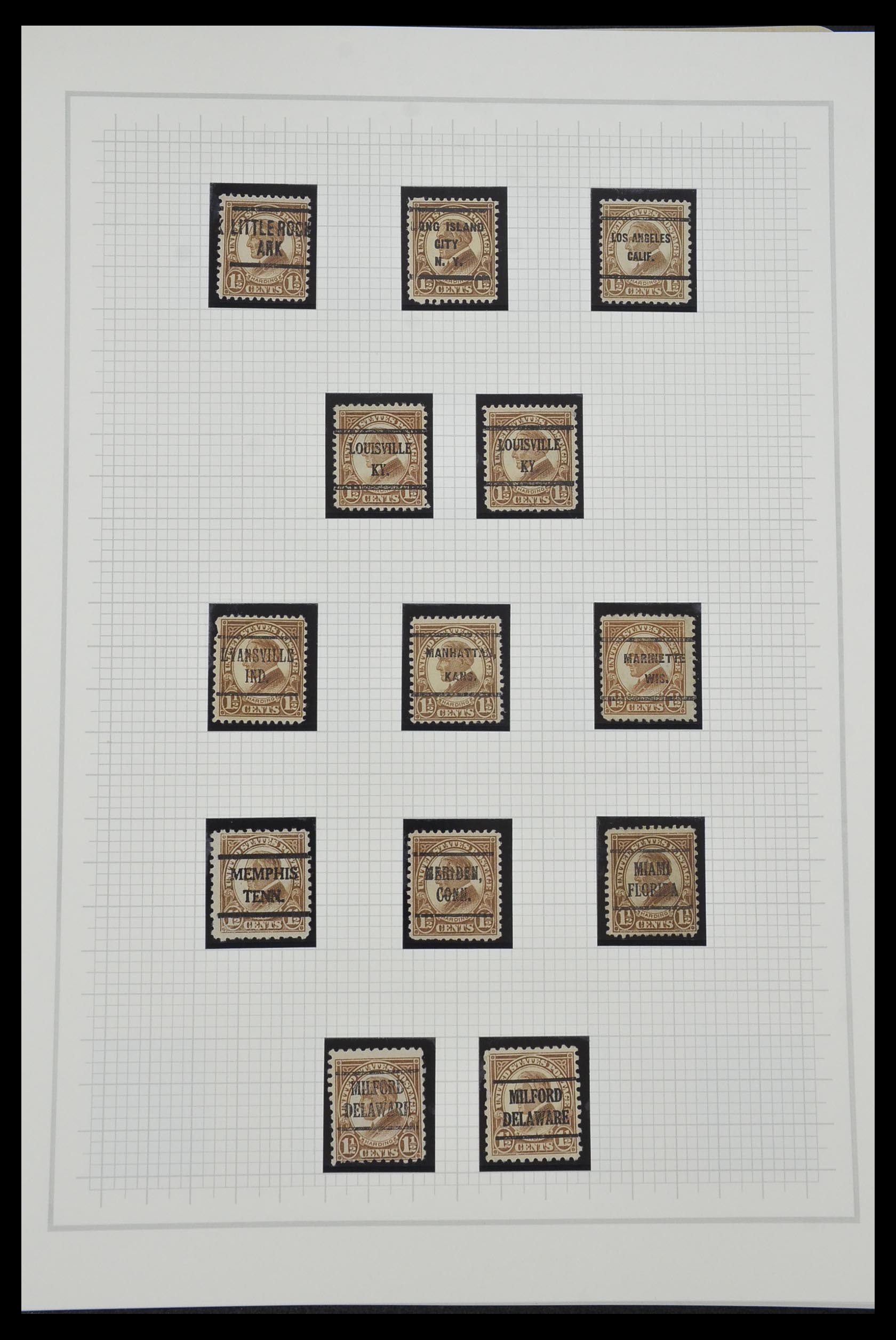 34309 096 - Stamp collection 34309 USA 1922-1934.