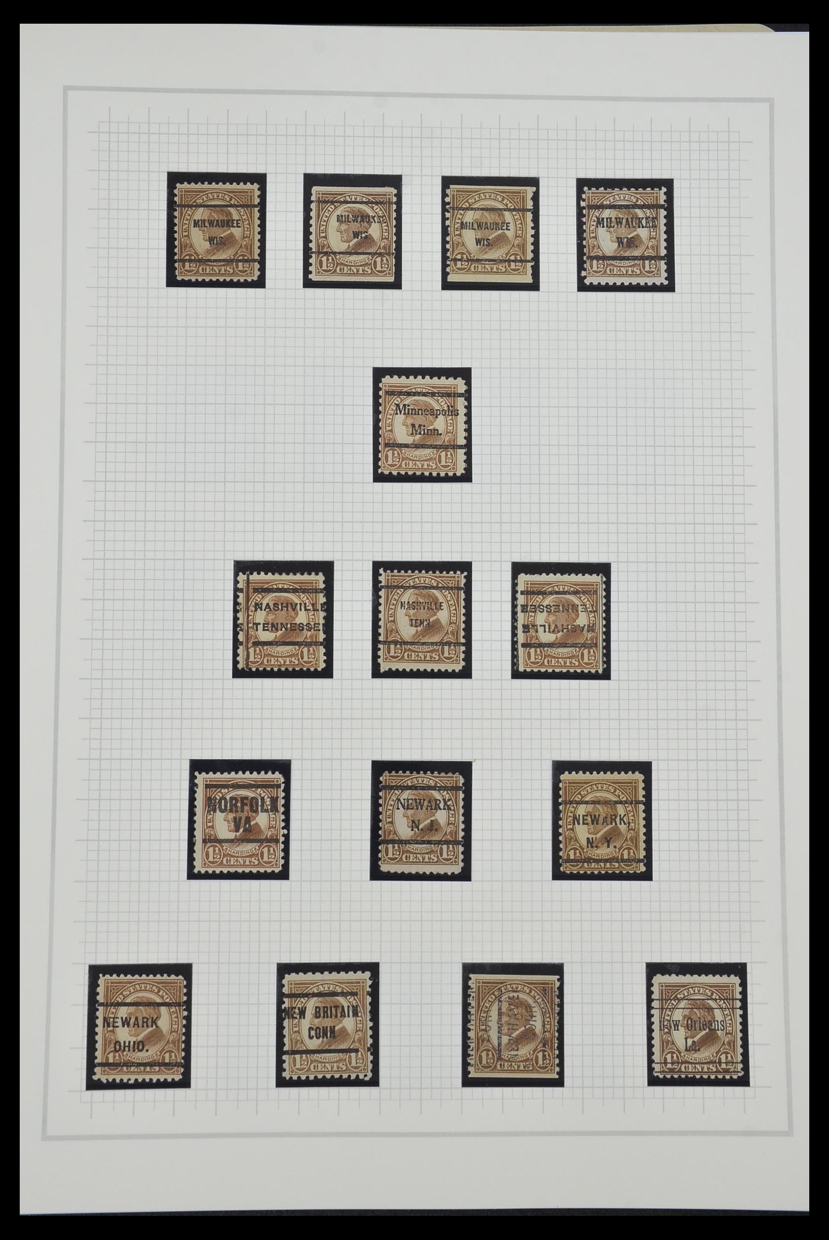 34309 097 - Stamp collection 34309 USA 1922-1934.